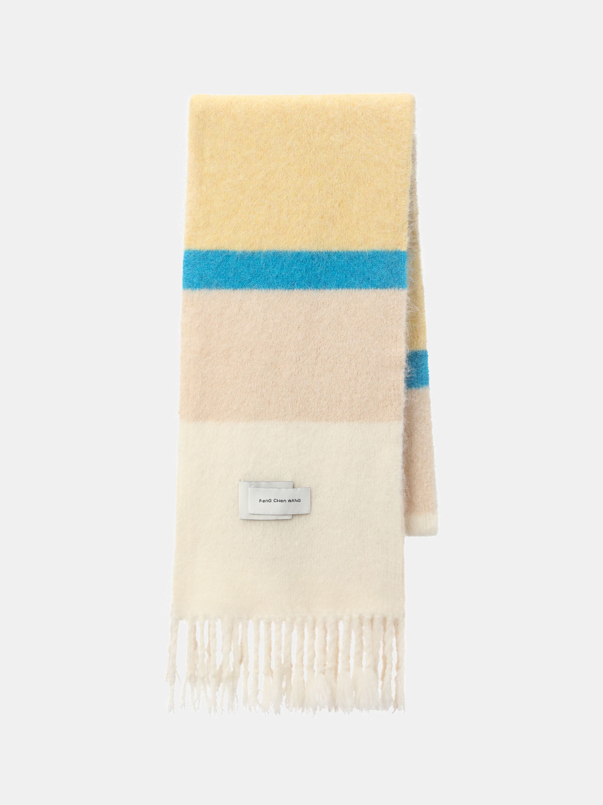 MULTICOLOUR STRIPED JACQUARD SCARF
