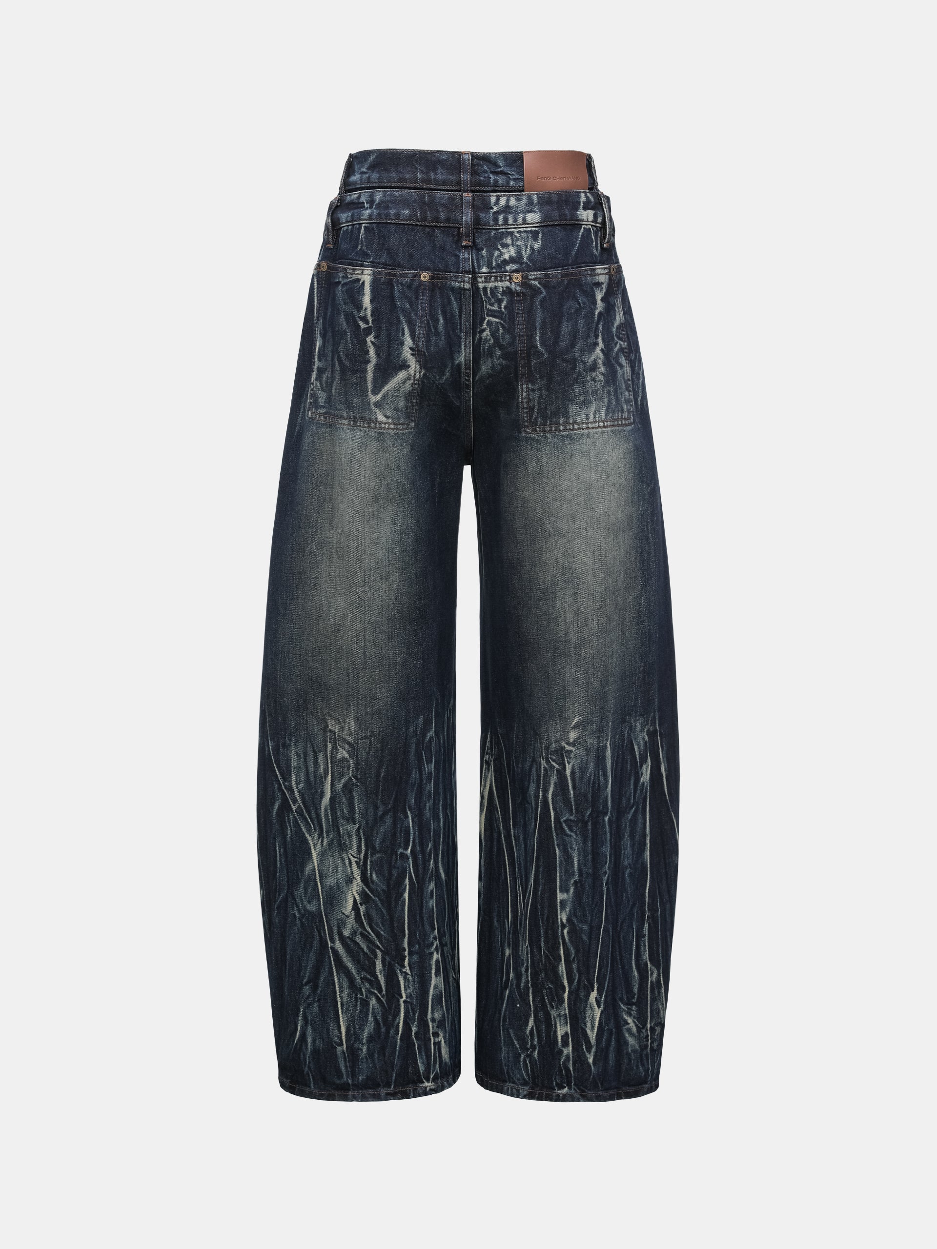 GRADIENT TIE-DYE DUAL WAISTBAND JEANS