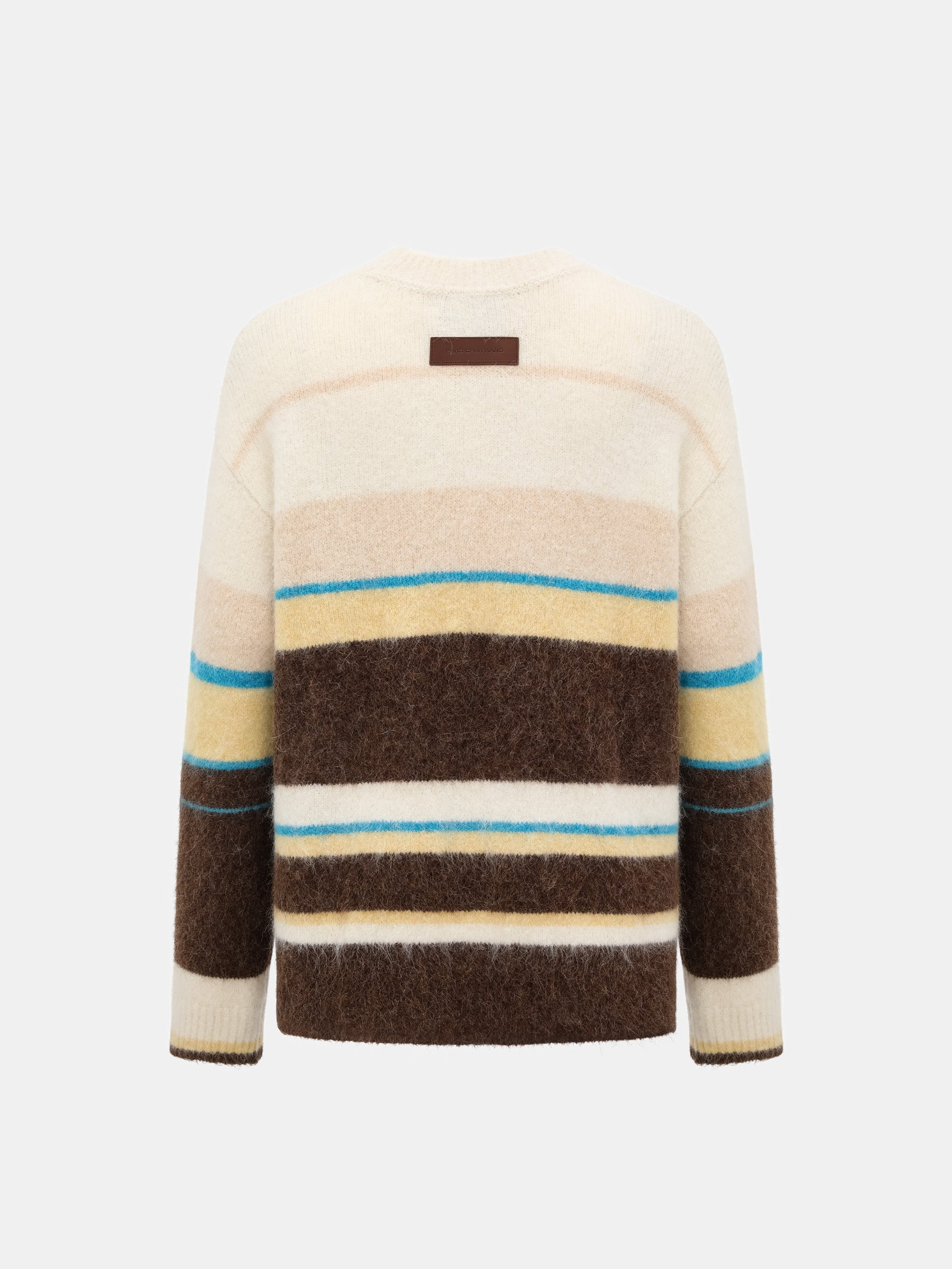 MULTICOLOR STRIPED JACQUARD KNIT PULLOVER