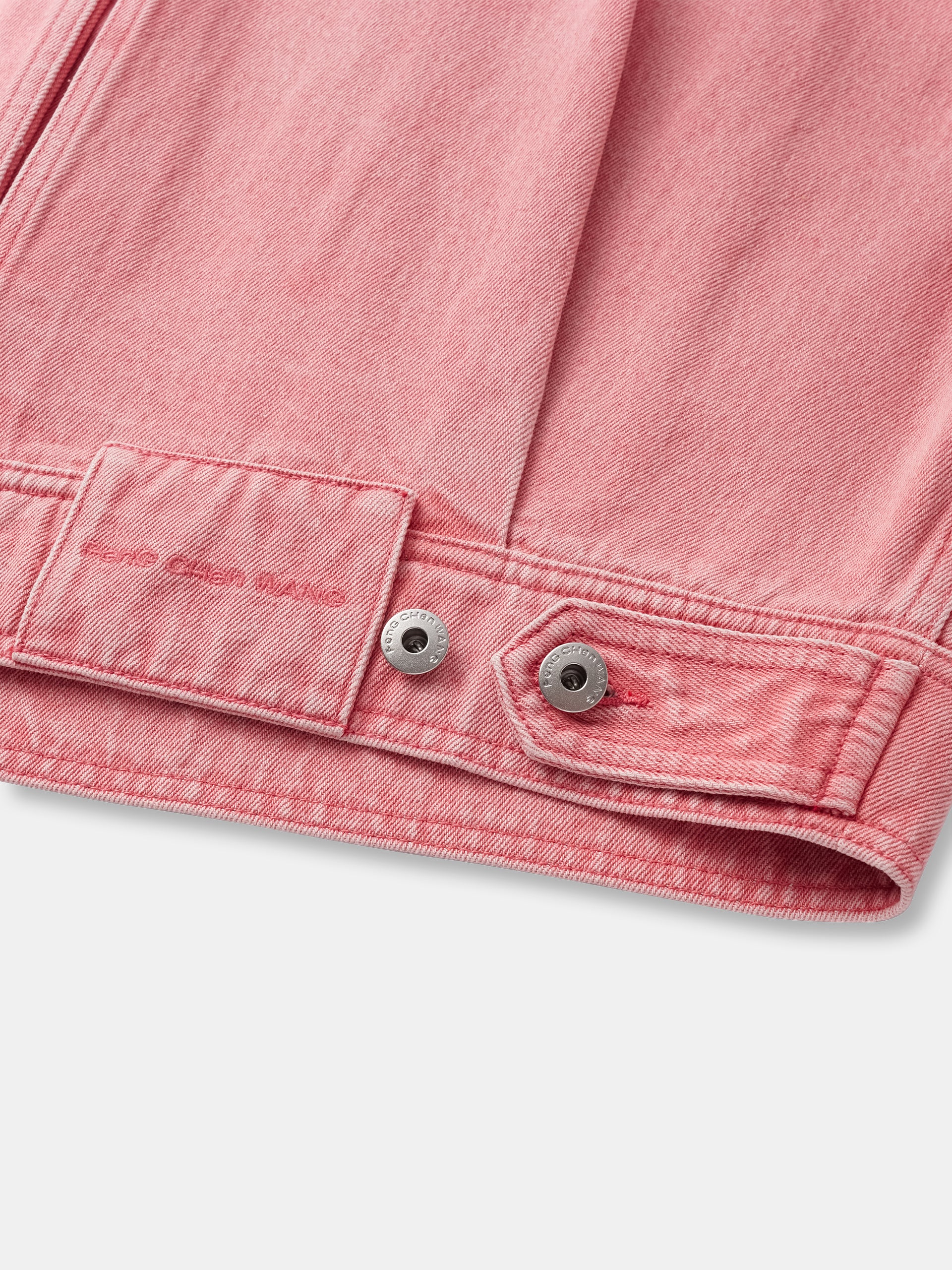 PINK DECONSTRUCTED DENIM JACKET