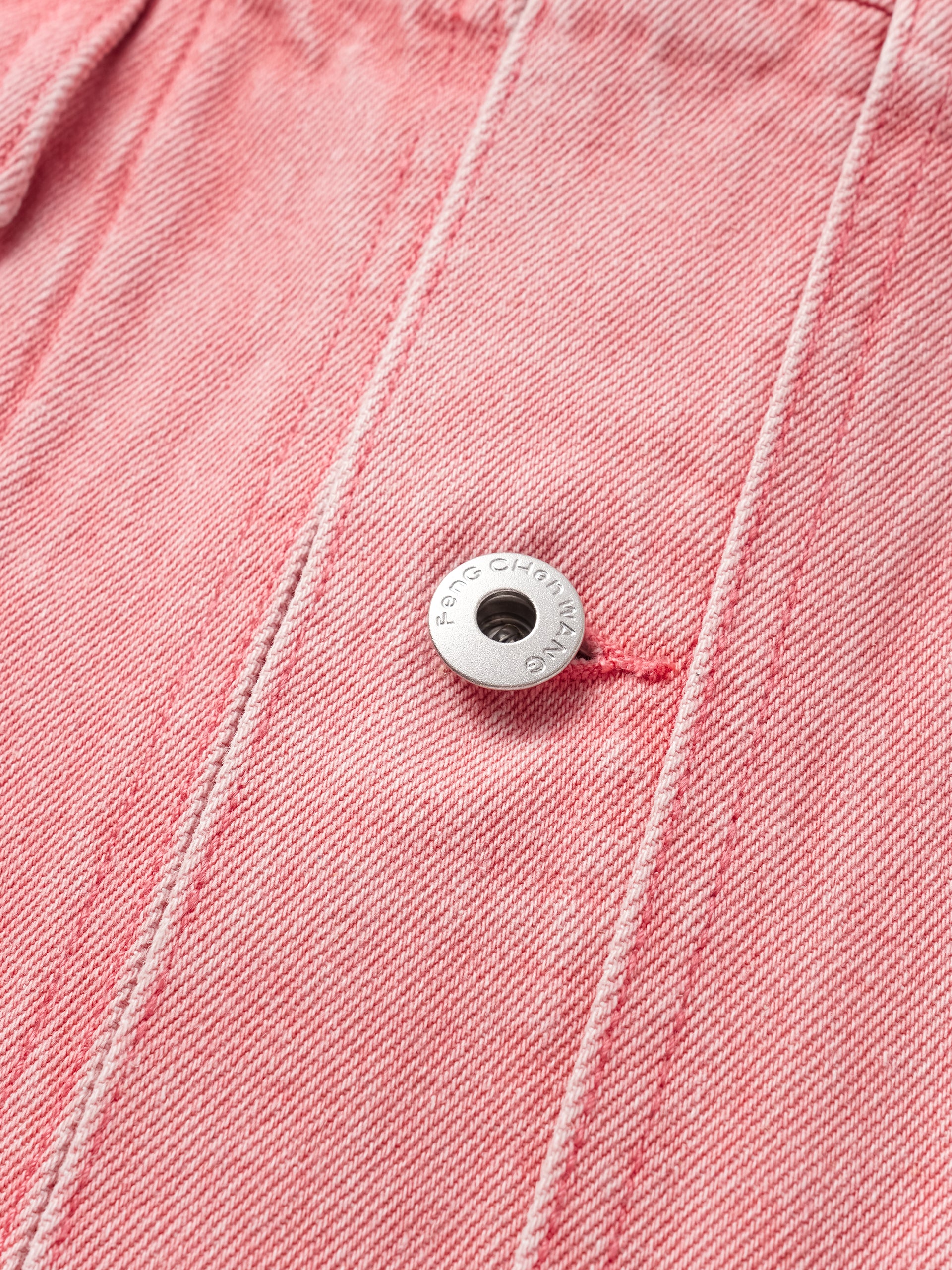 PINK DECONSTRUCTED DENIM JACKET