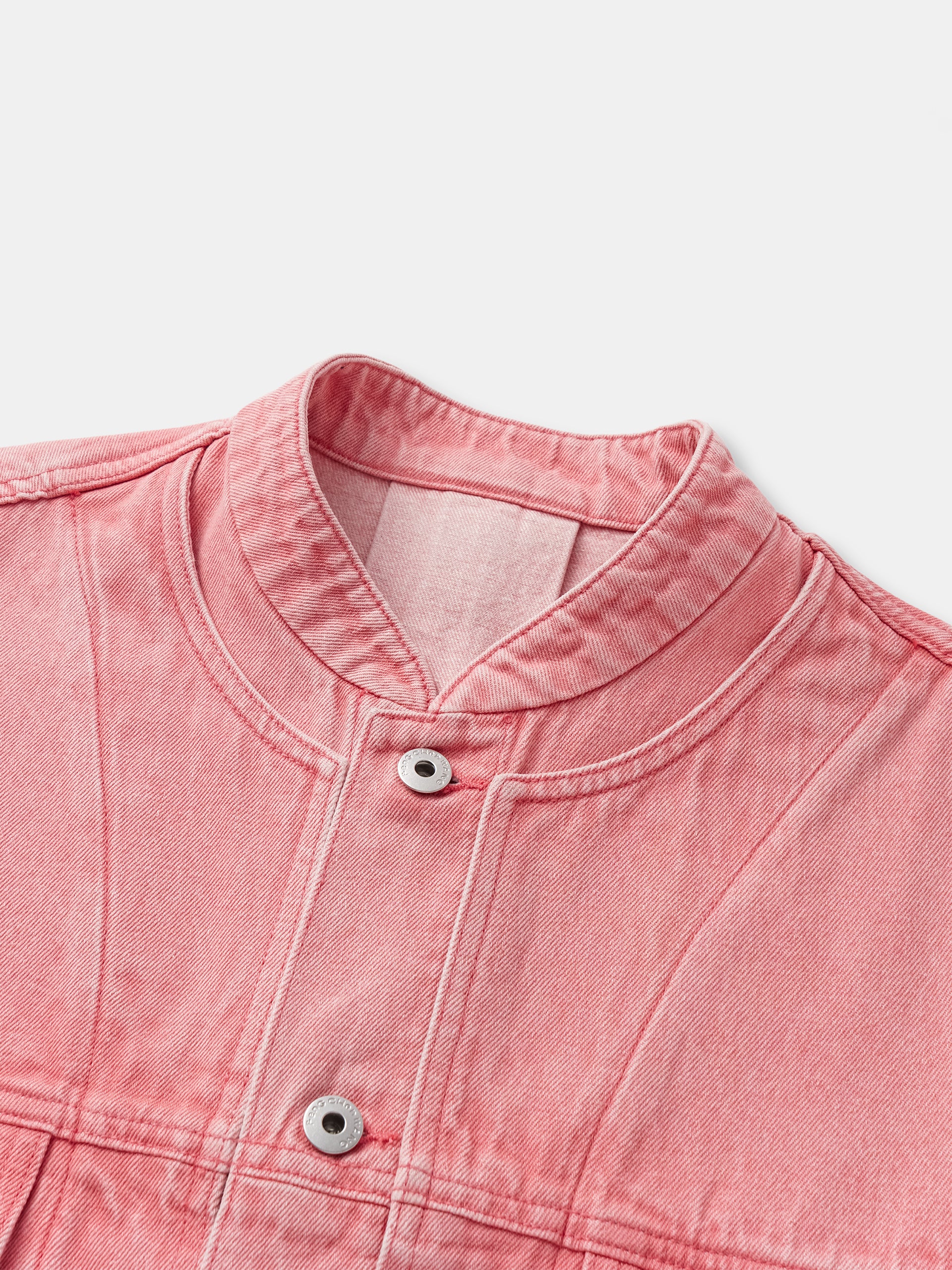 PINK DECONSTRUCTED DENIM JACKET