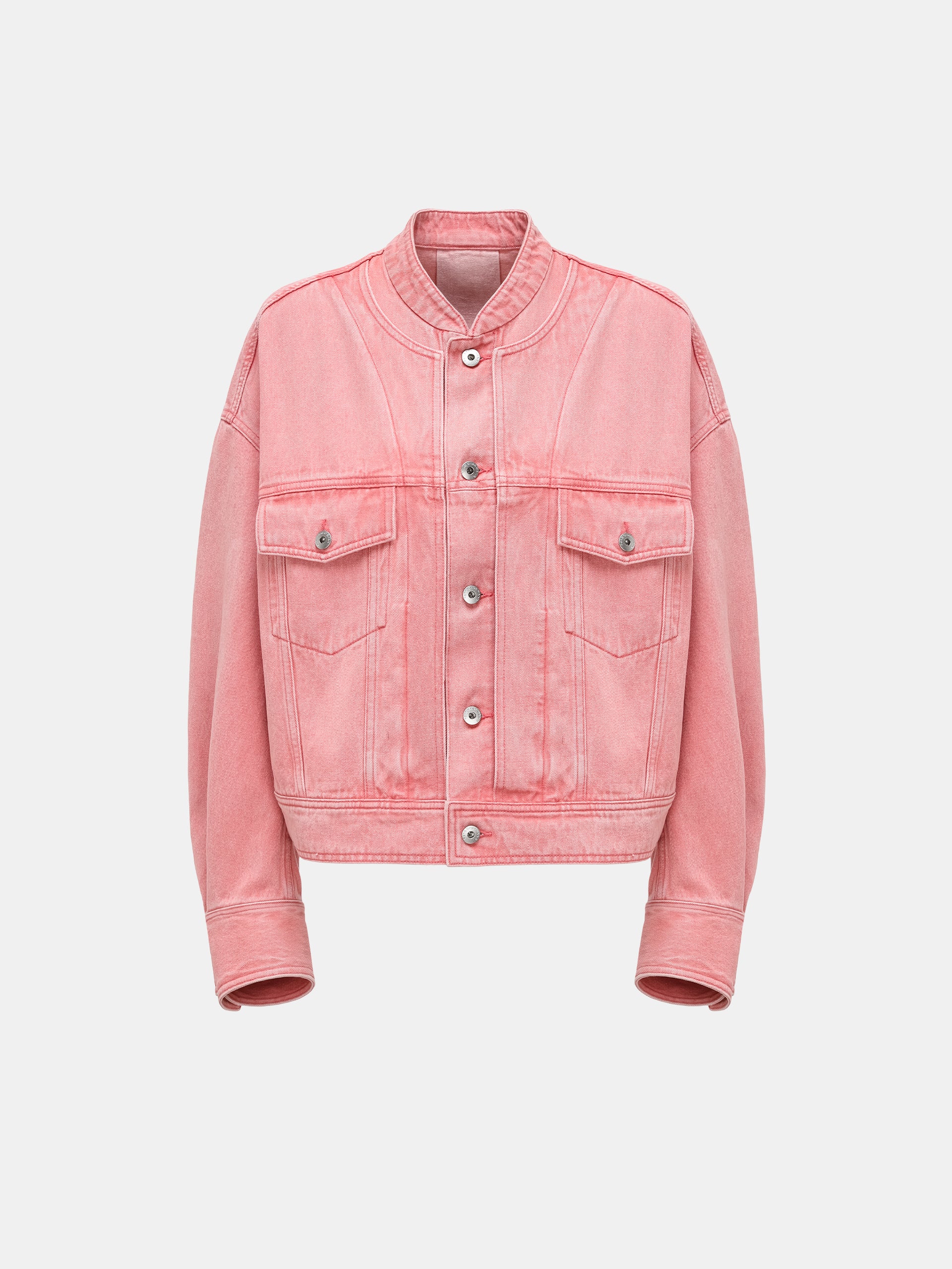 PINK DECONSTRUCTED DENIM JACKET