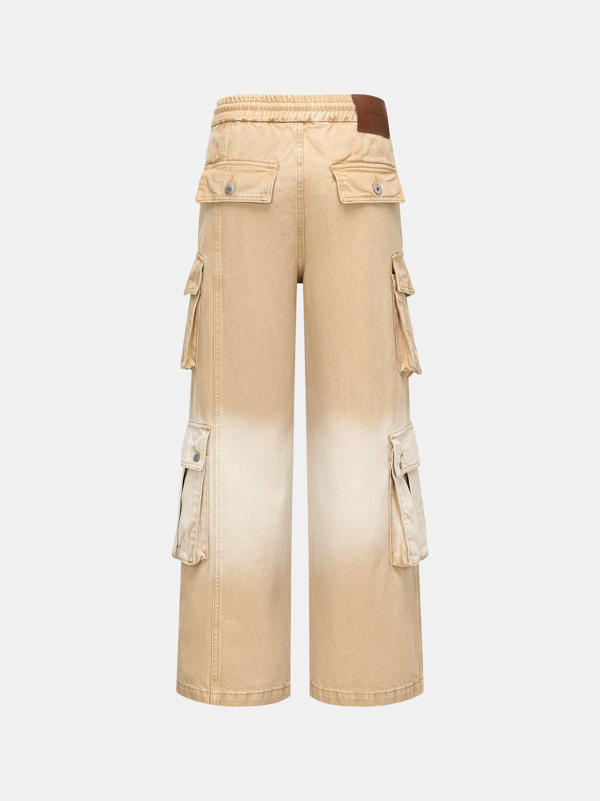 GRADIENT DENIM CARGO TROUSERS