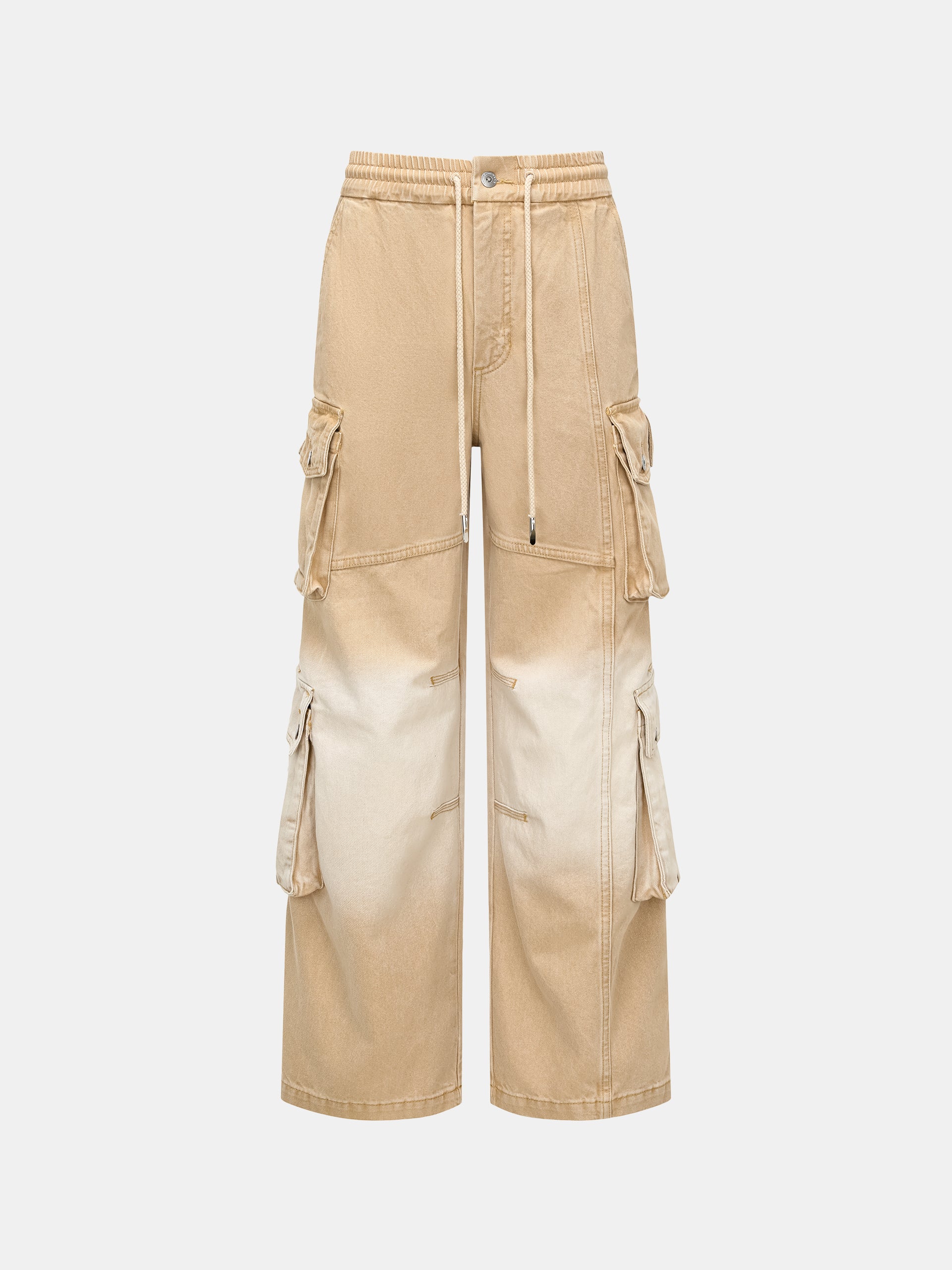 GRADIENT DENIM CARGO TROUSERS