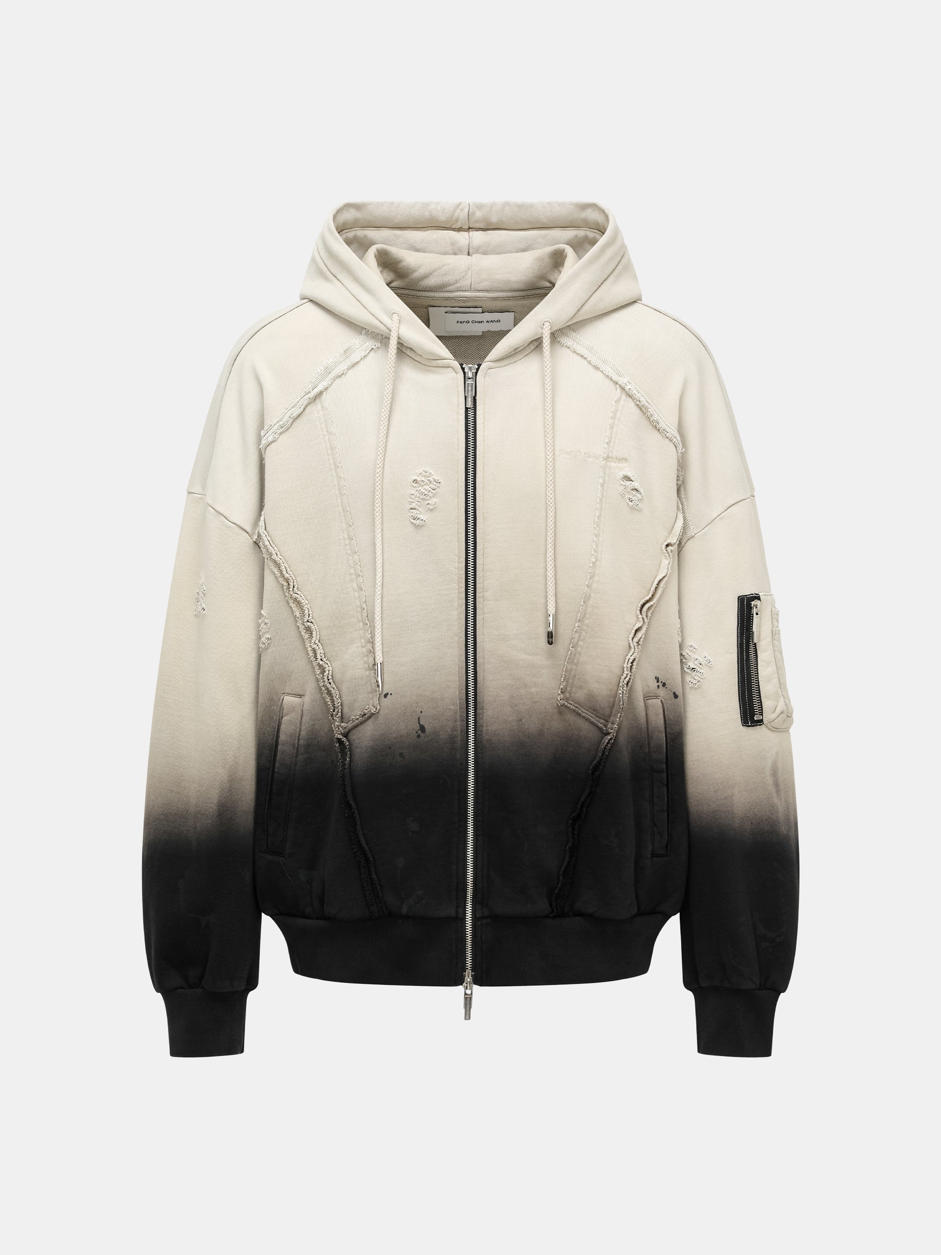 DECONSTRUCTED GRADIENT HOODIE