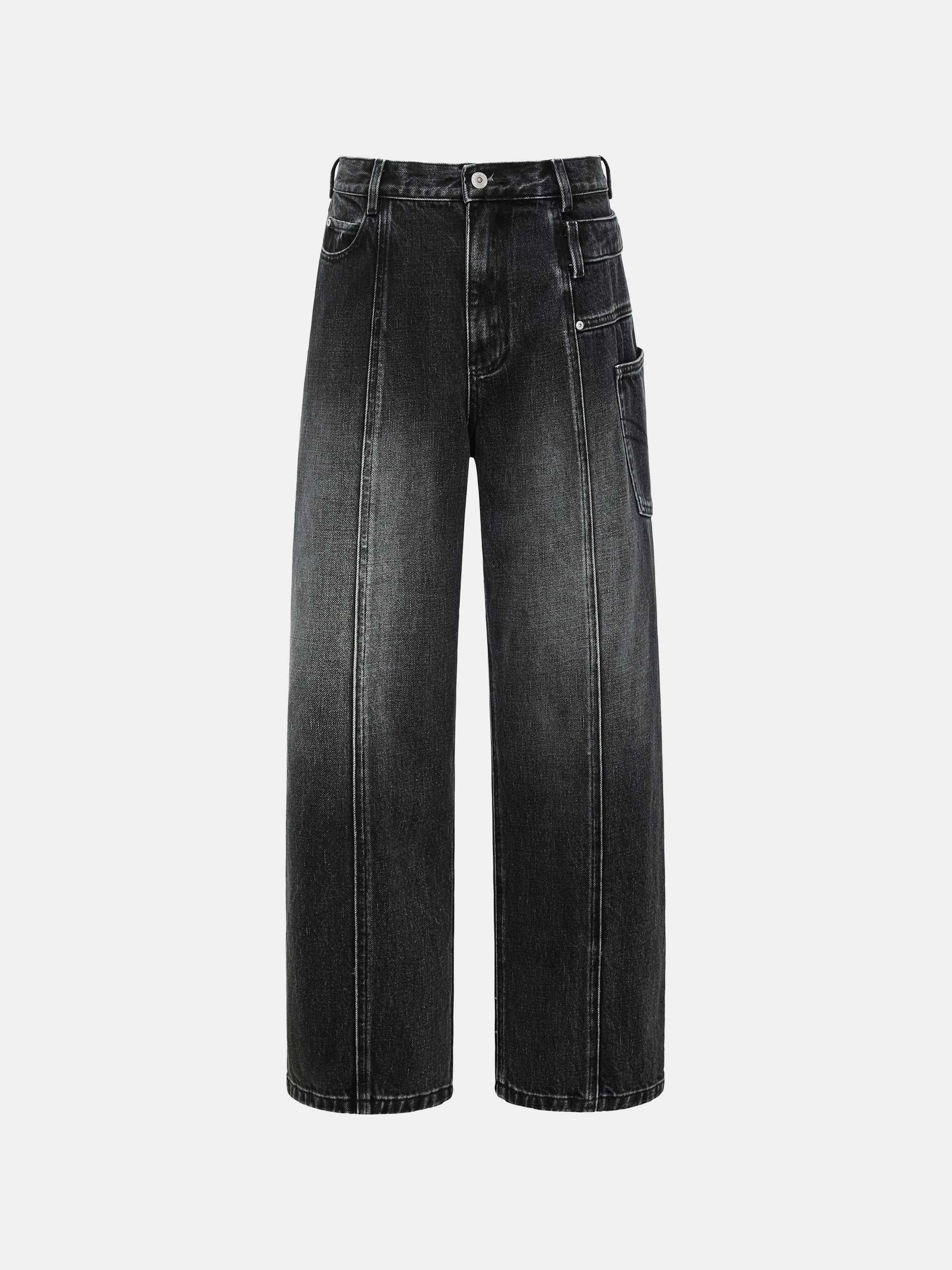 ASYMMETRIC DENIM TROUSER