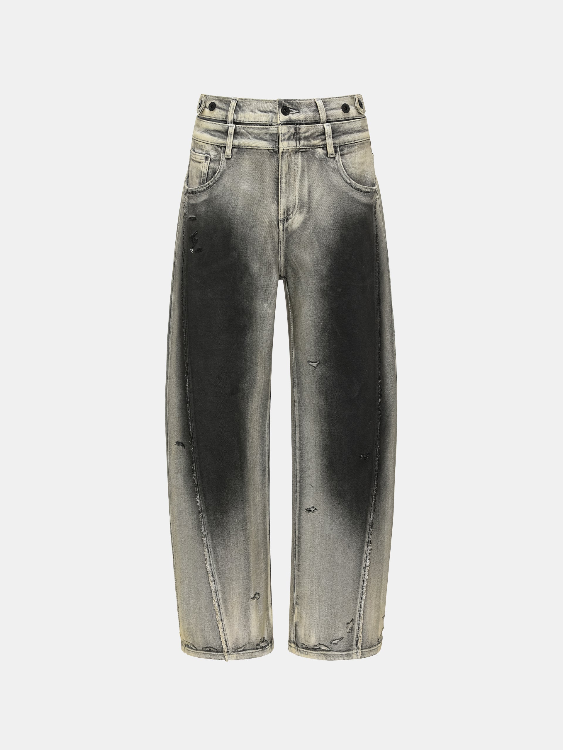 GRADIENT DENIM TROUSERS