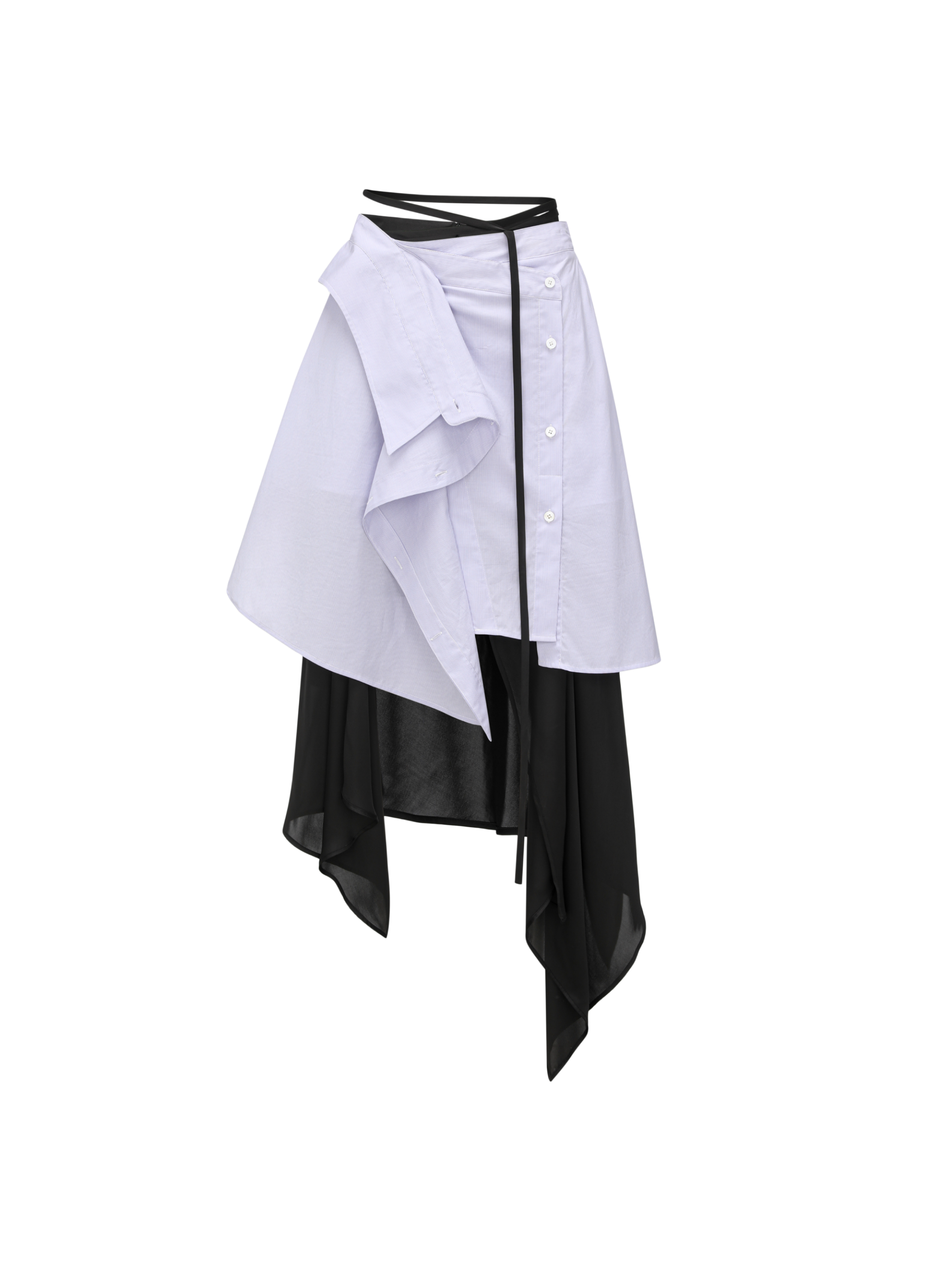 DECONSTRUCTION WRAP SKIRT