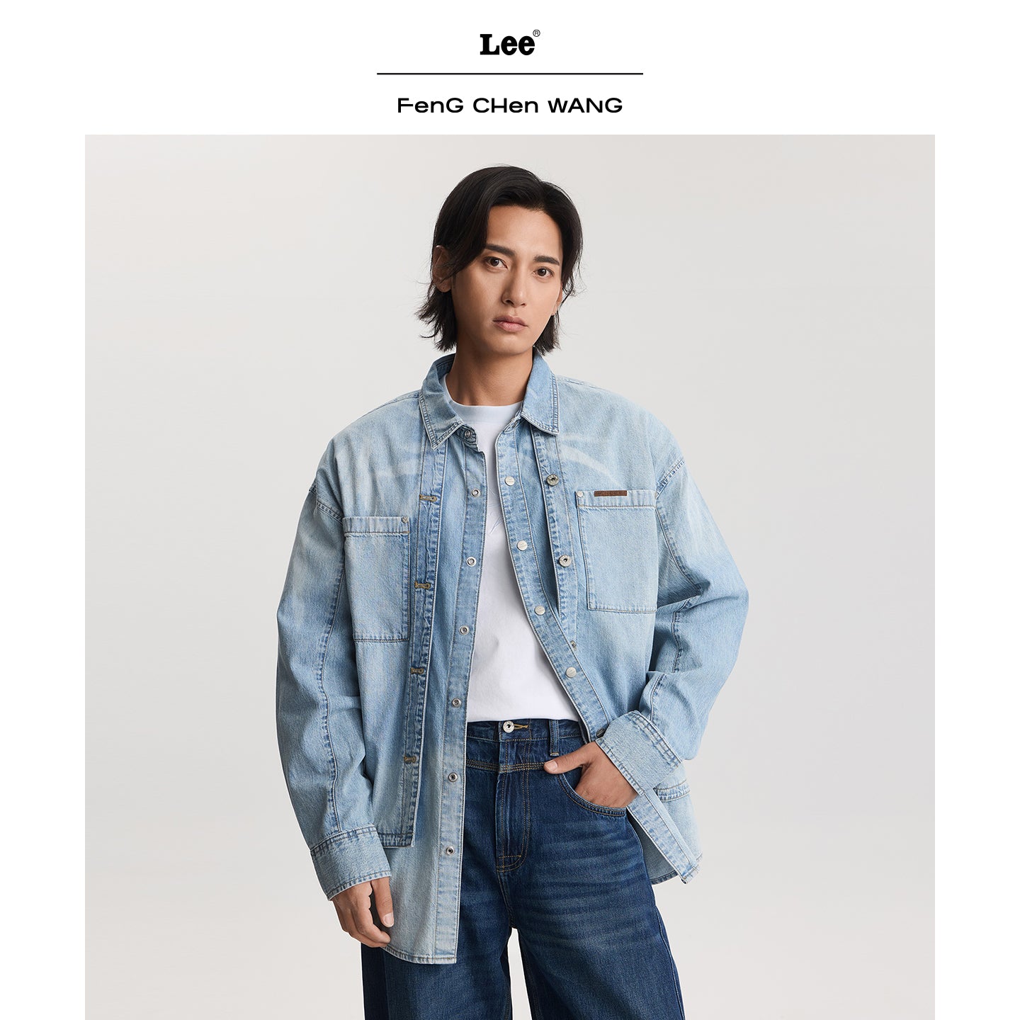 Lee x Feng Chen Wang MEN L/S DENIM SHIRT