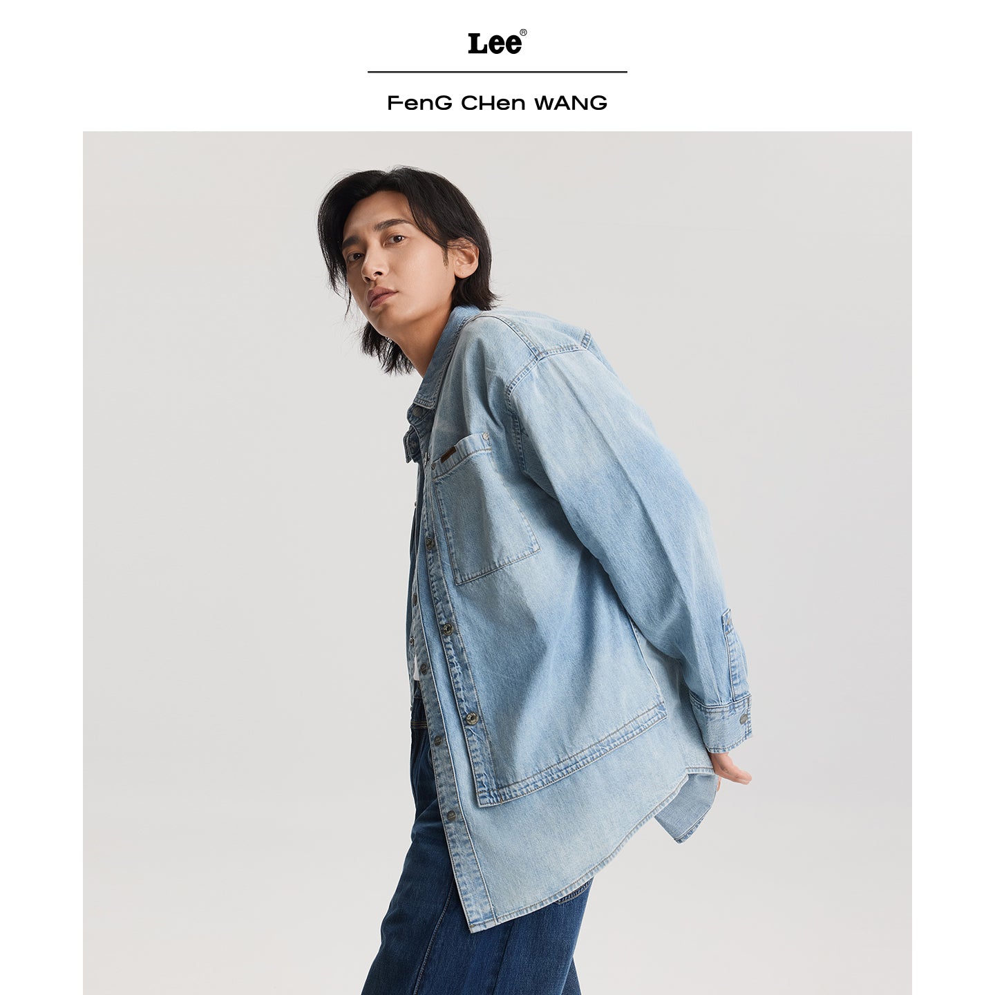 Lee x Feng Chen Wang MEN L/S DENIM SHIRT