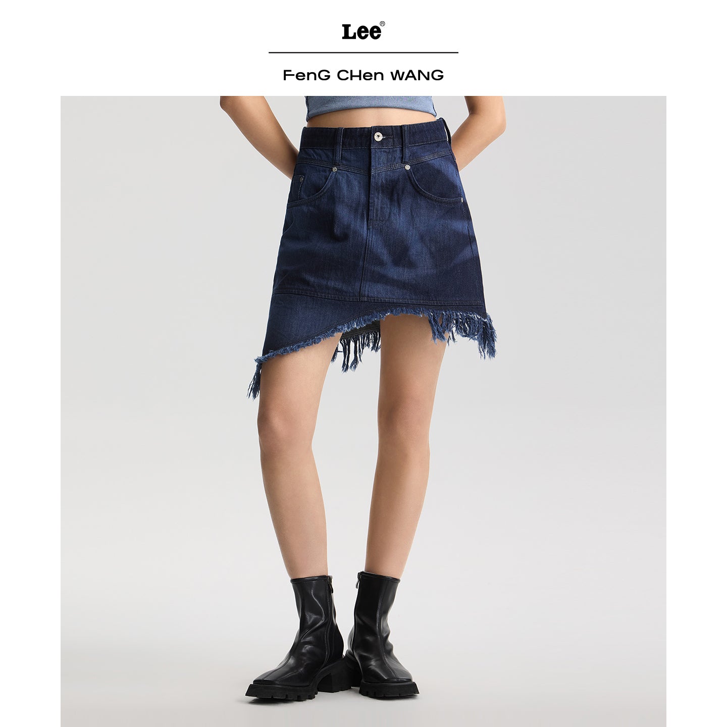 Lee x Feng Chen Wang WOMEN DENIM SKIRT