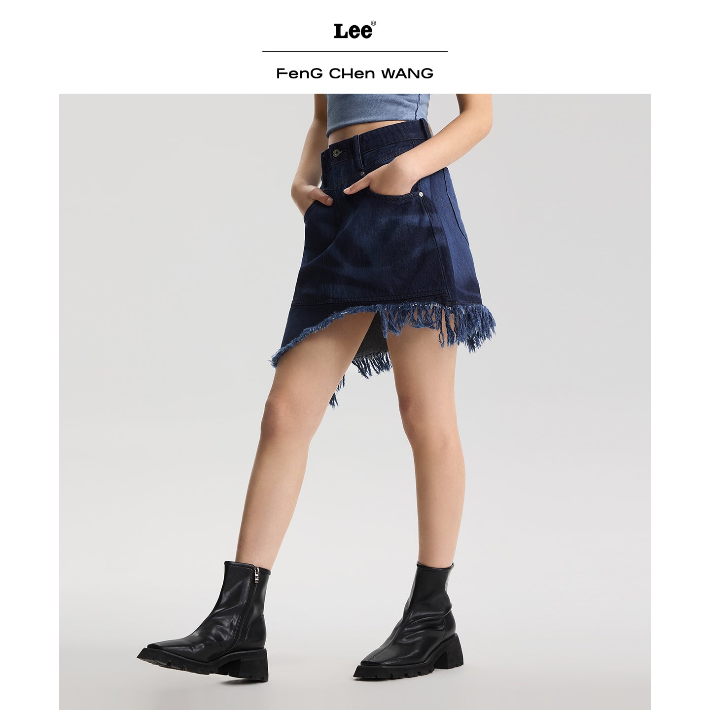 Lee x Feng Chen Wang WOMEN DENIM SKIRT