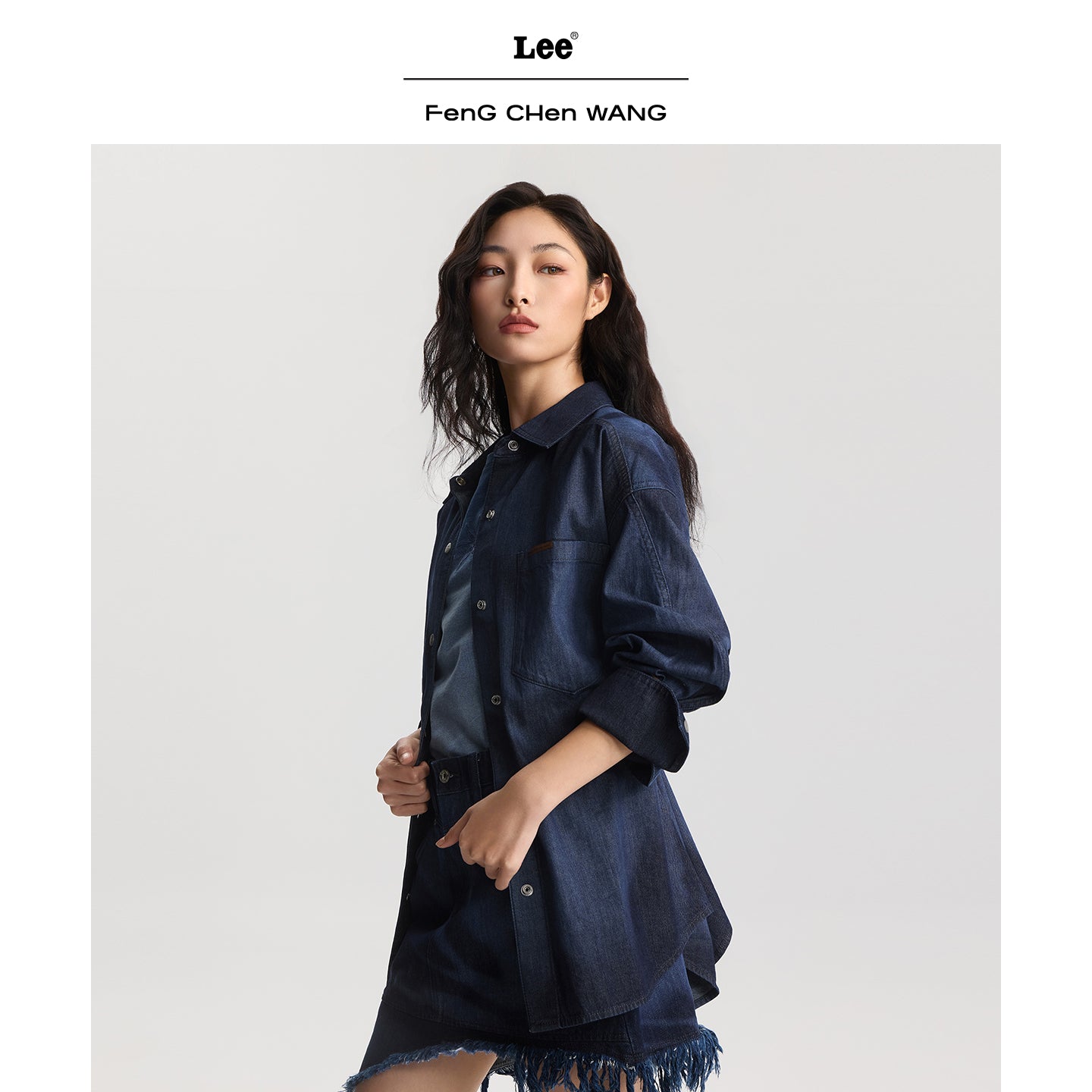 Lee x Feng Chen Wang WOMEN L/S DENIM SHIRT