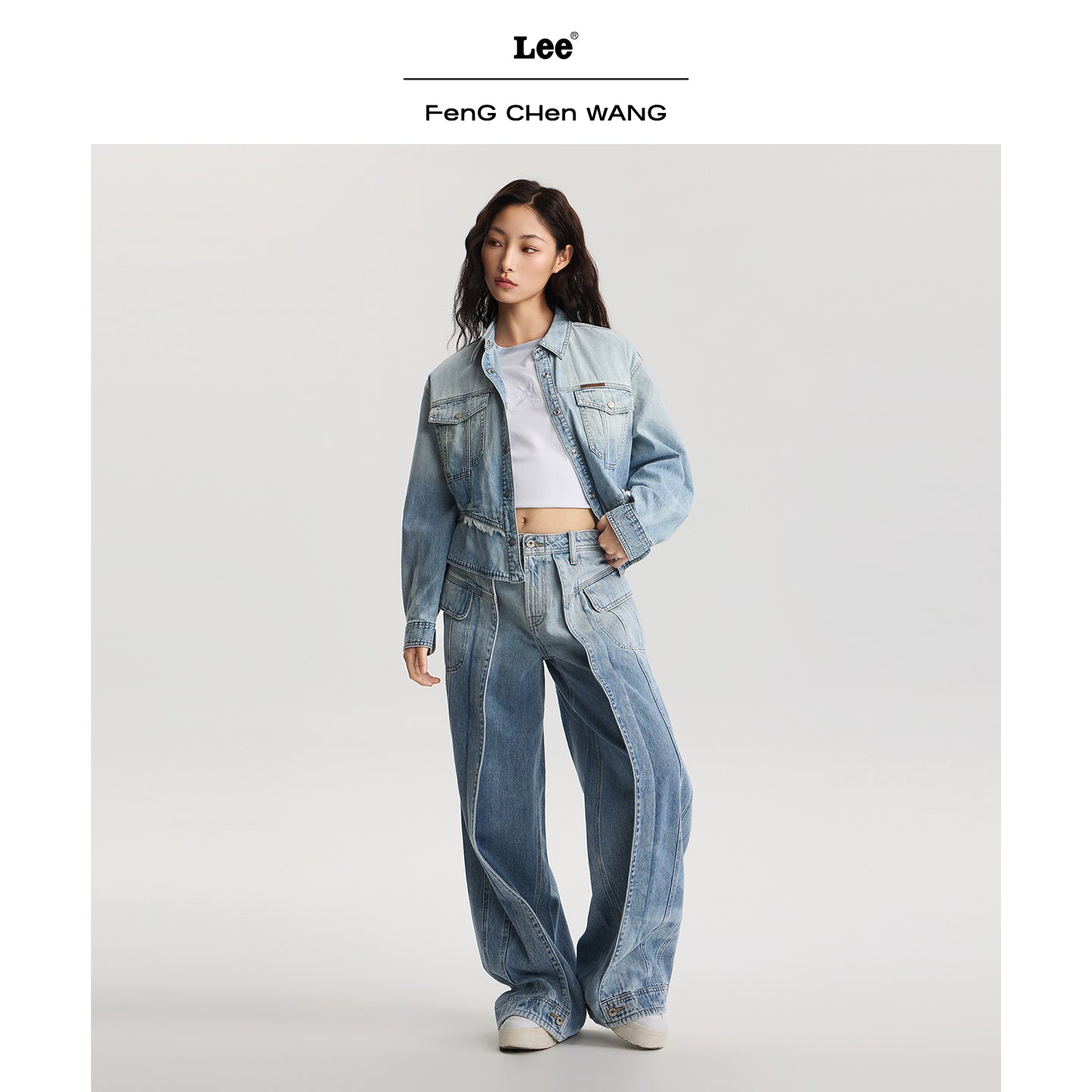 Lee x Feng Chen Wang WOMEN L/S DENIM SHIRT