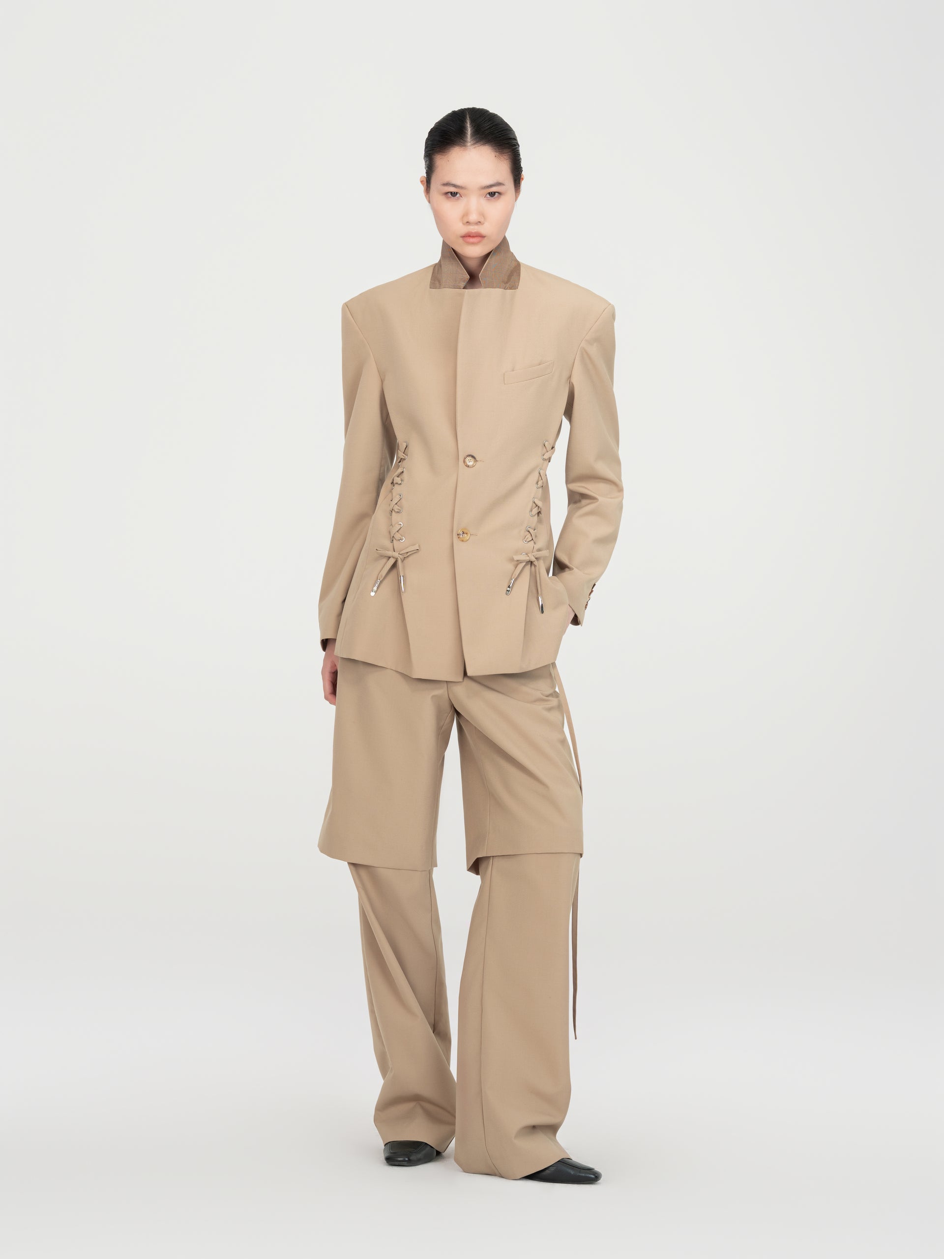 KHAKI 2-IN-1 TROUSERS