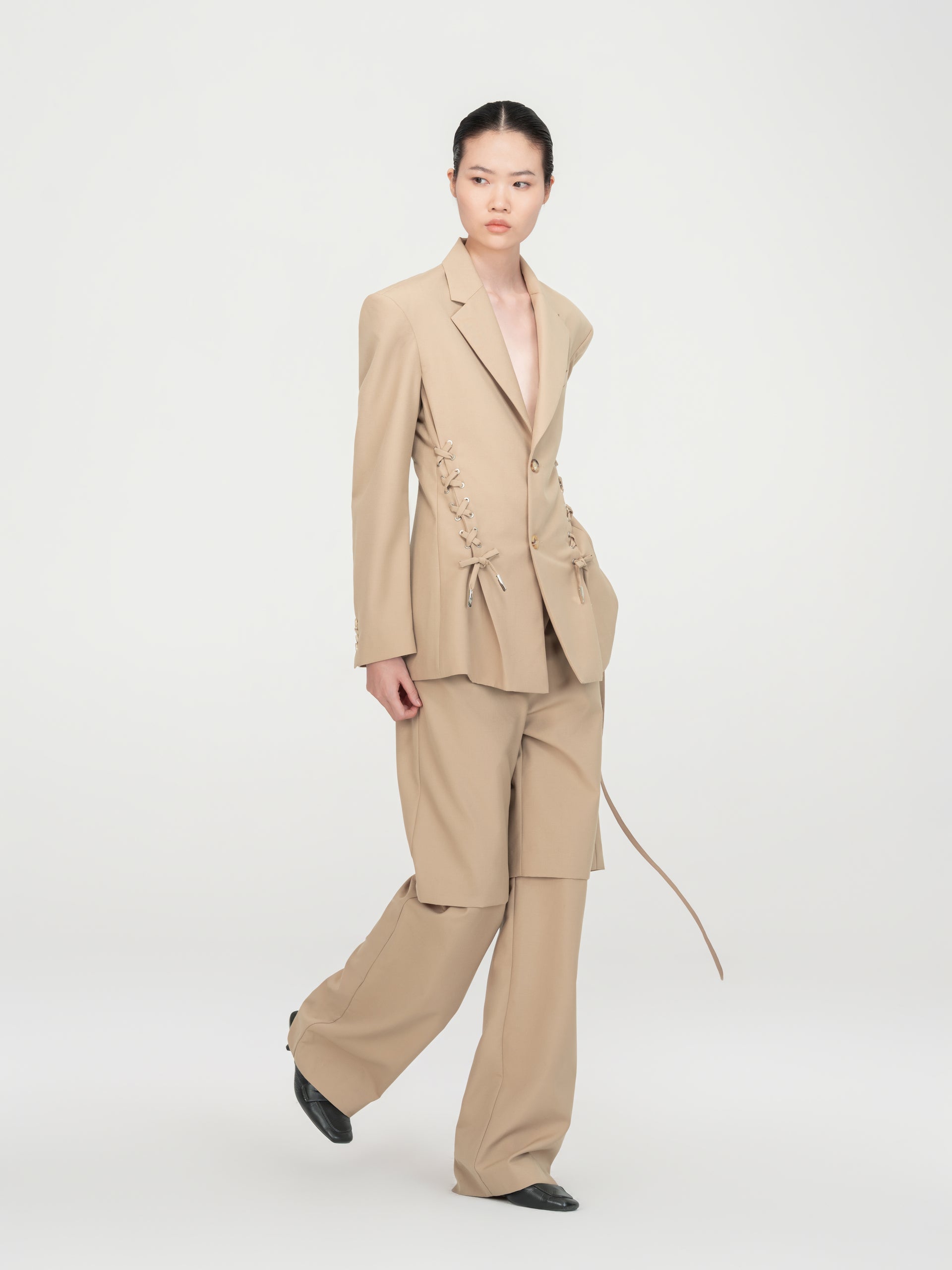 KHAKI 2-IN-1 TROUSERS