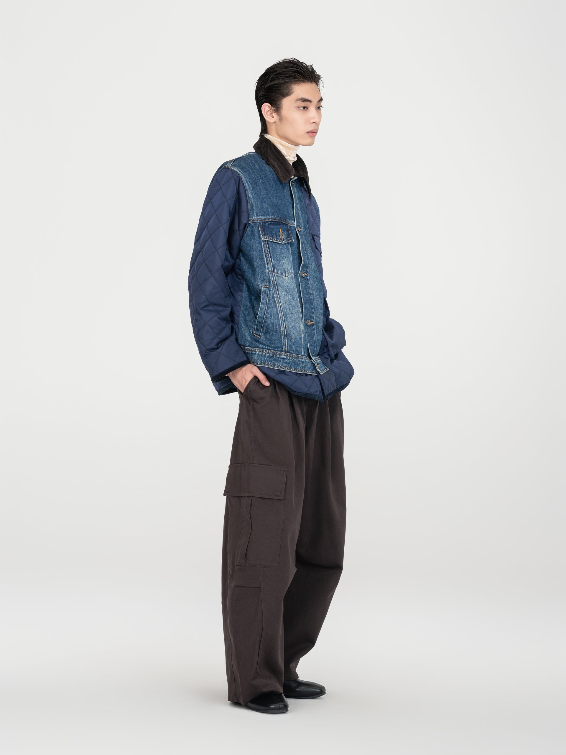 BROWN LOOSE FIT CARGO PANTS