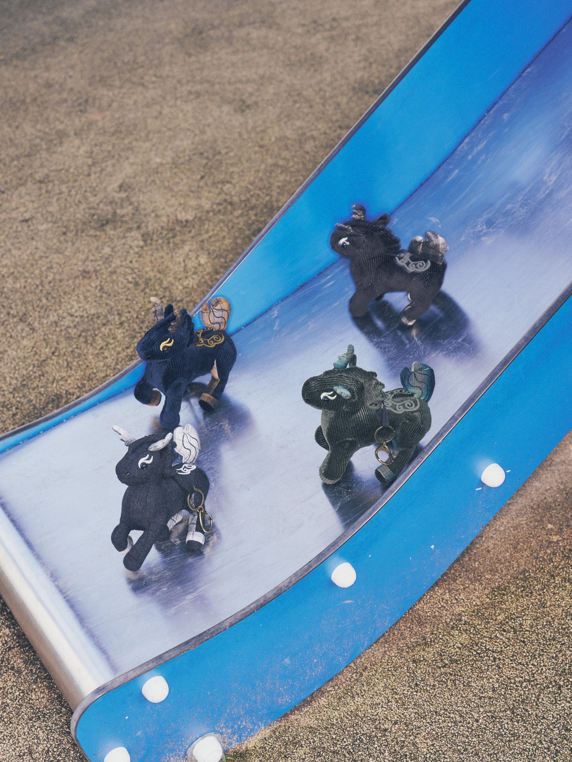 CORDUROY-AND-PLAID PATCHWORKED LONGMA