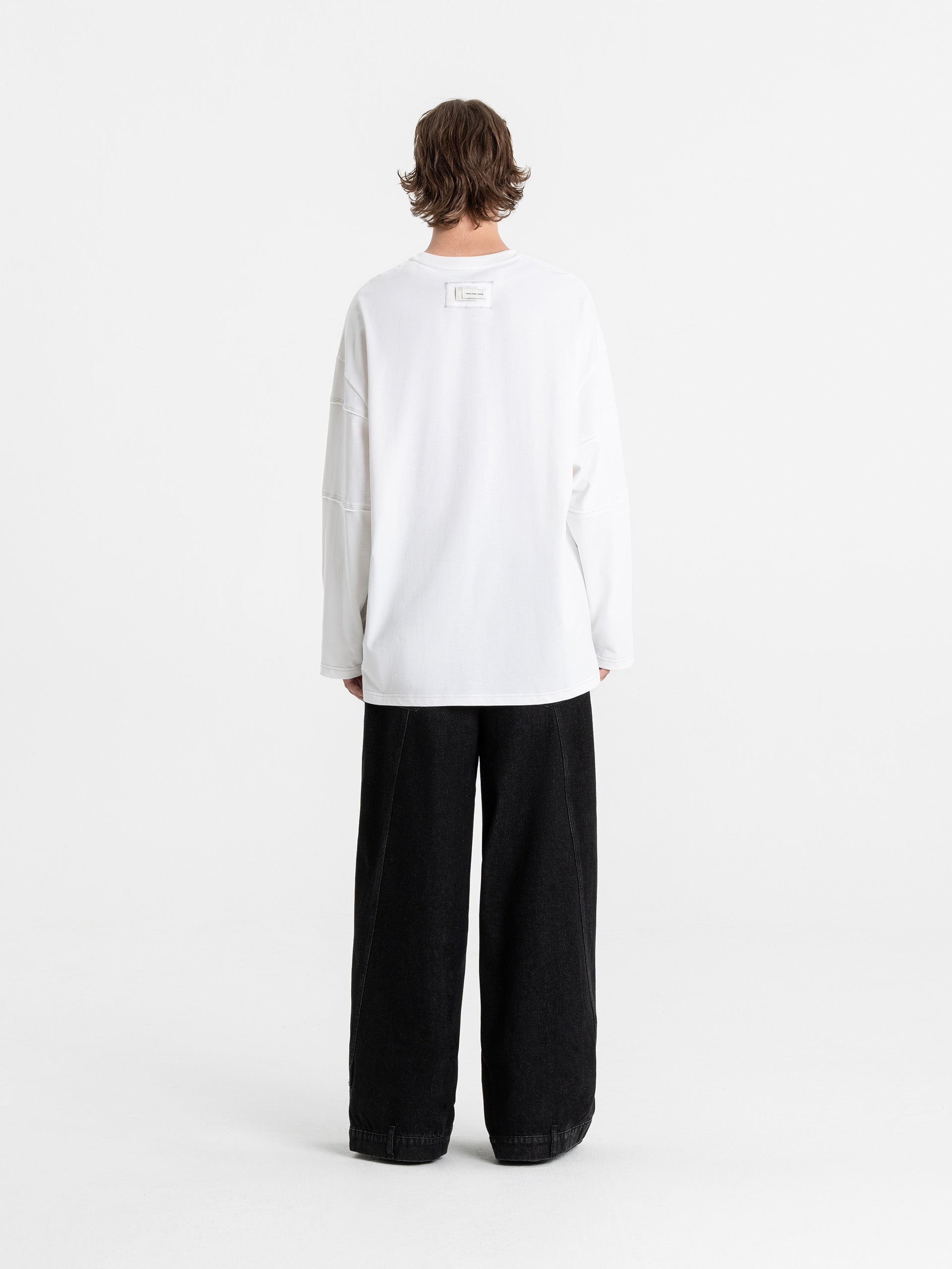 PANELLED CREWNECK