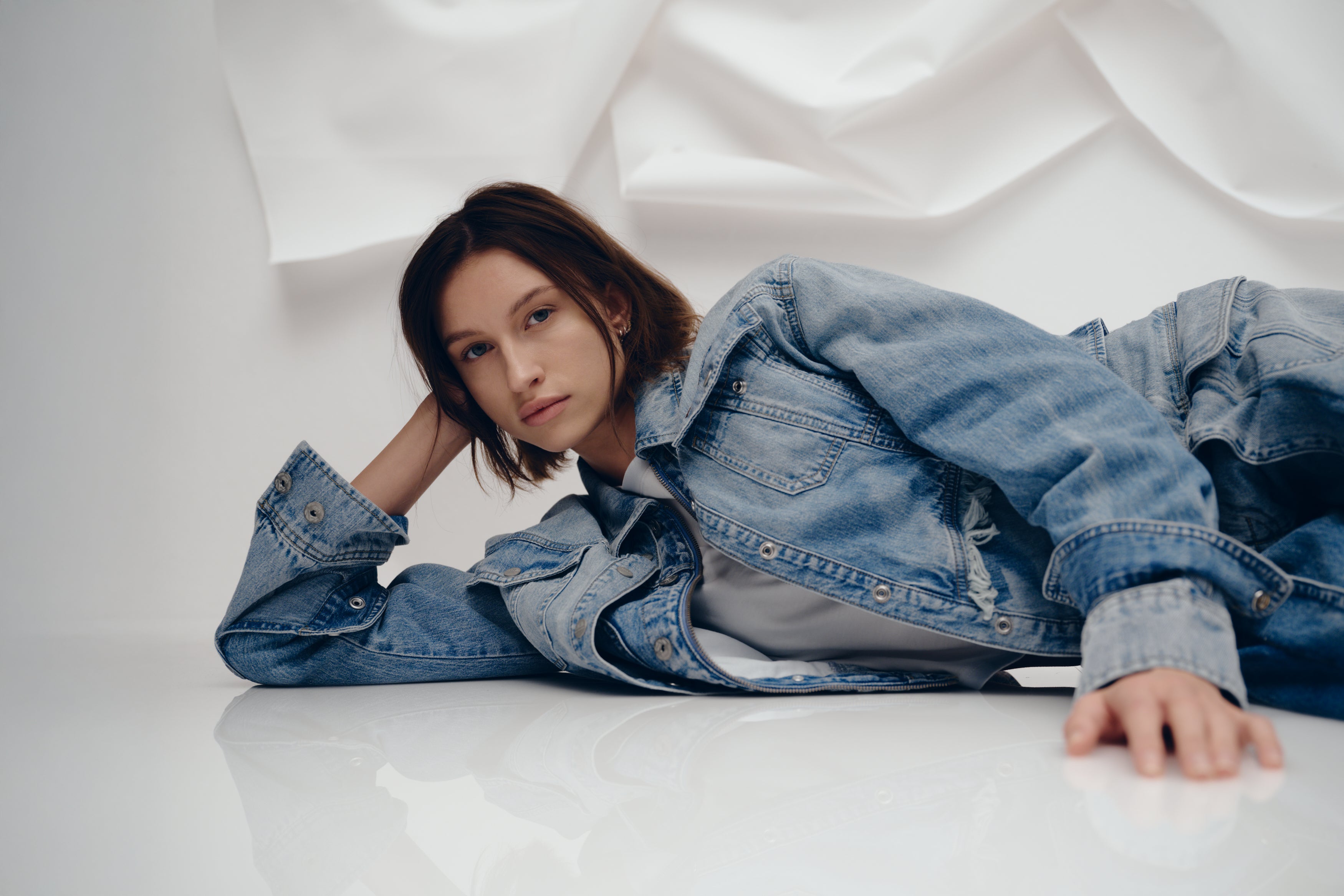 Lee x Feng Chen Wang WOMEN L/S DENIM SHIRT - Feng Chen Wang