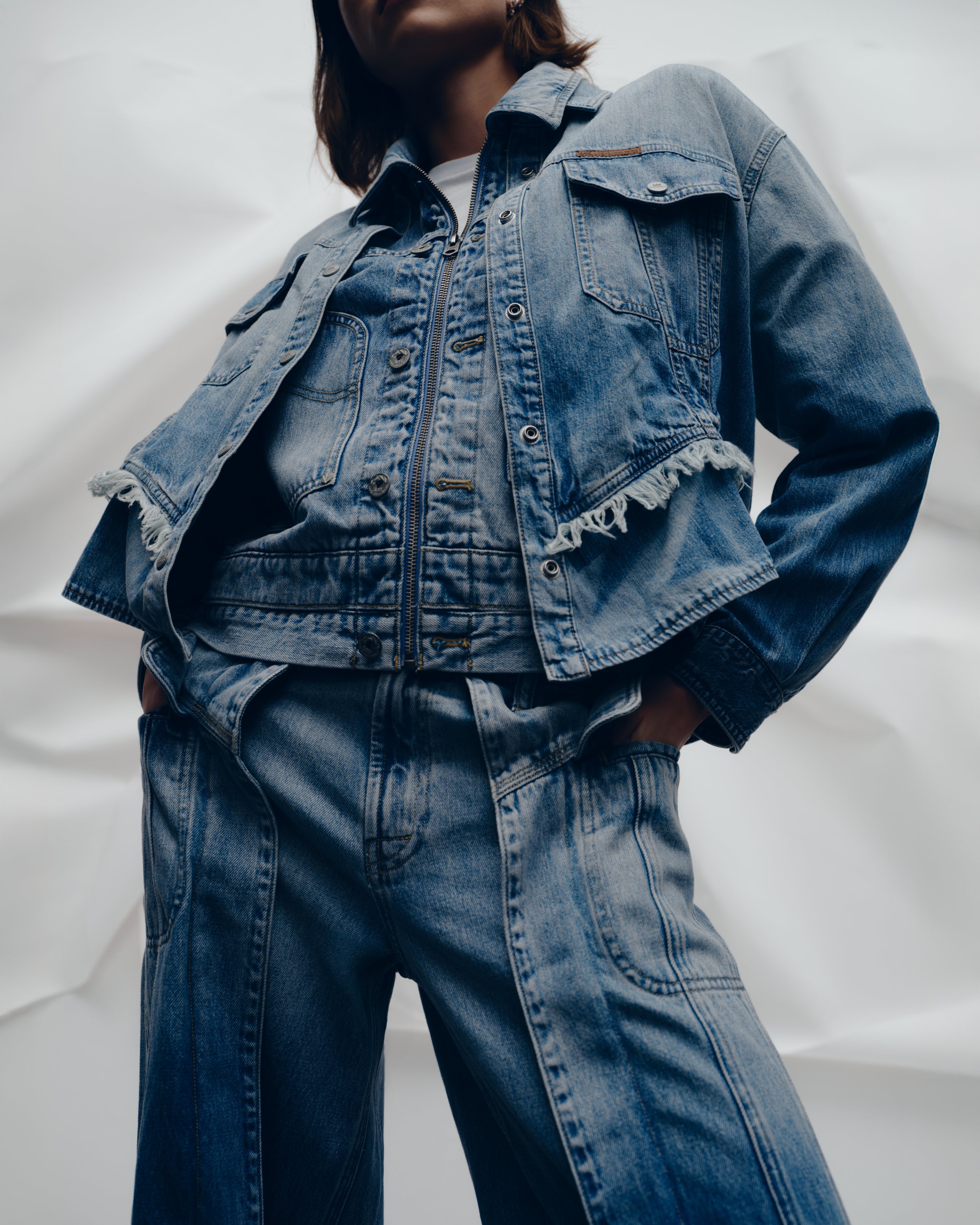 Lee x Feng Chen Wang WOMEN L/S DENIM SHIRT - Feng Chen Wang