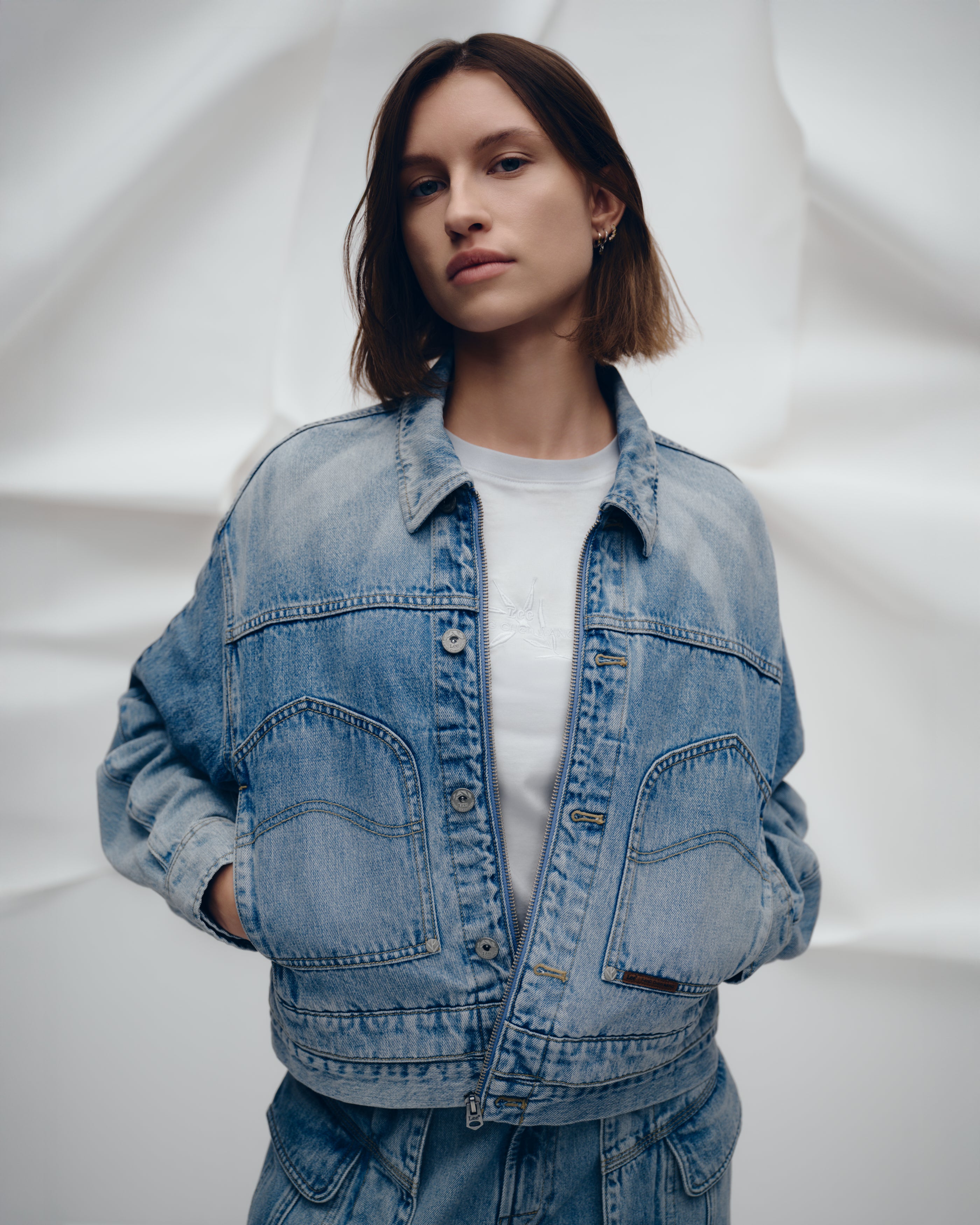 Lee x Feng Chen Wang WOMEN L/S DENIM JACKET - Feng Chen Wang