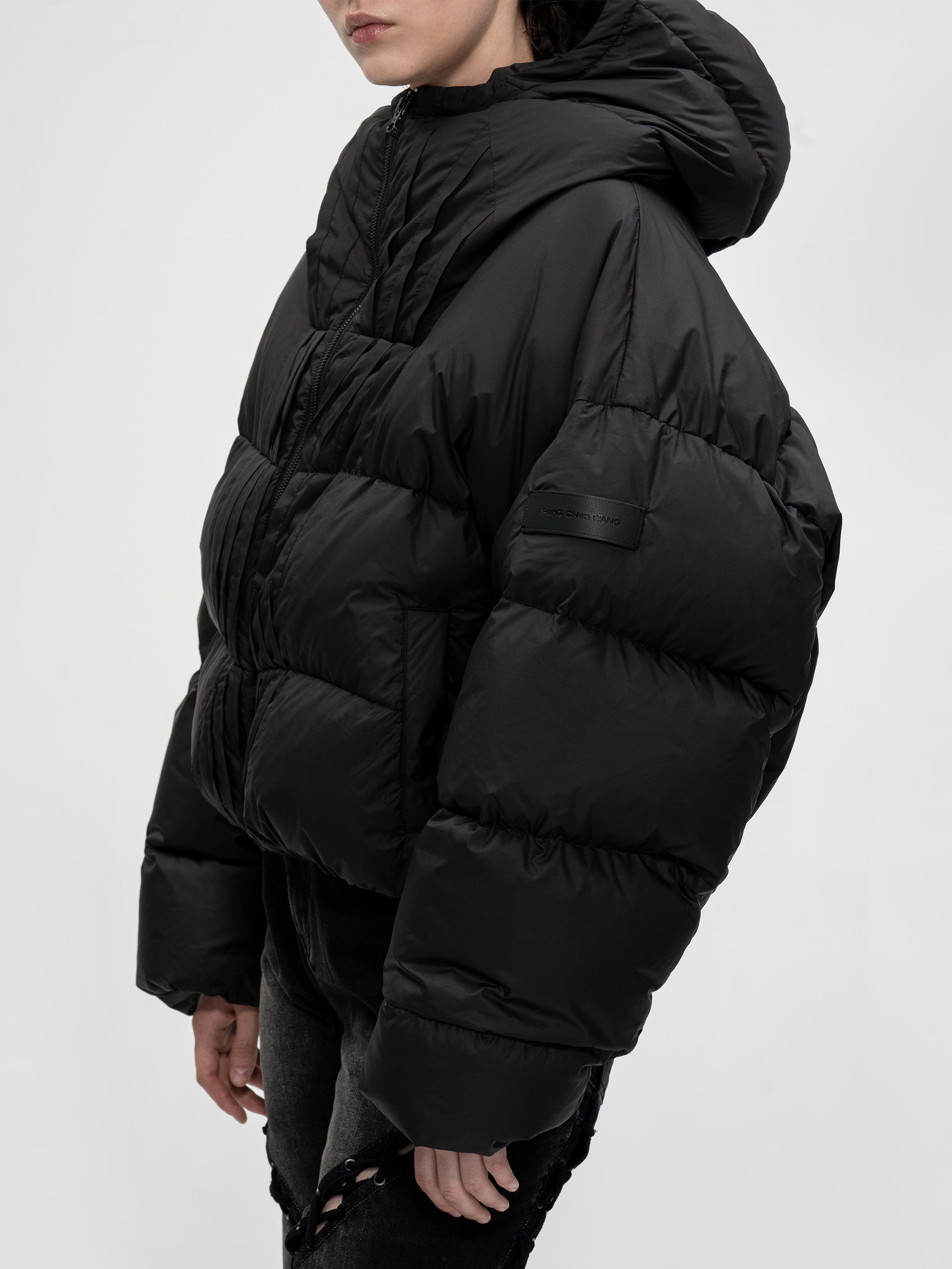 PLEATED DOWN JACKET