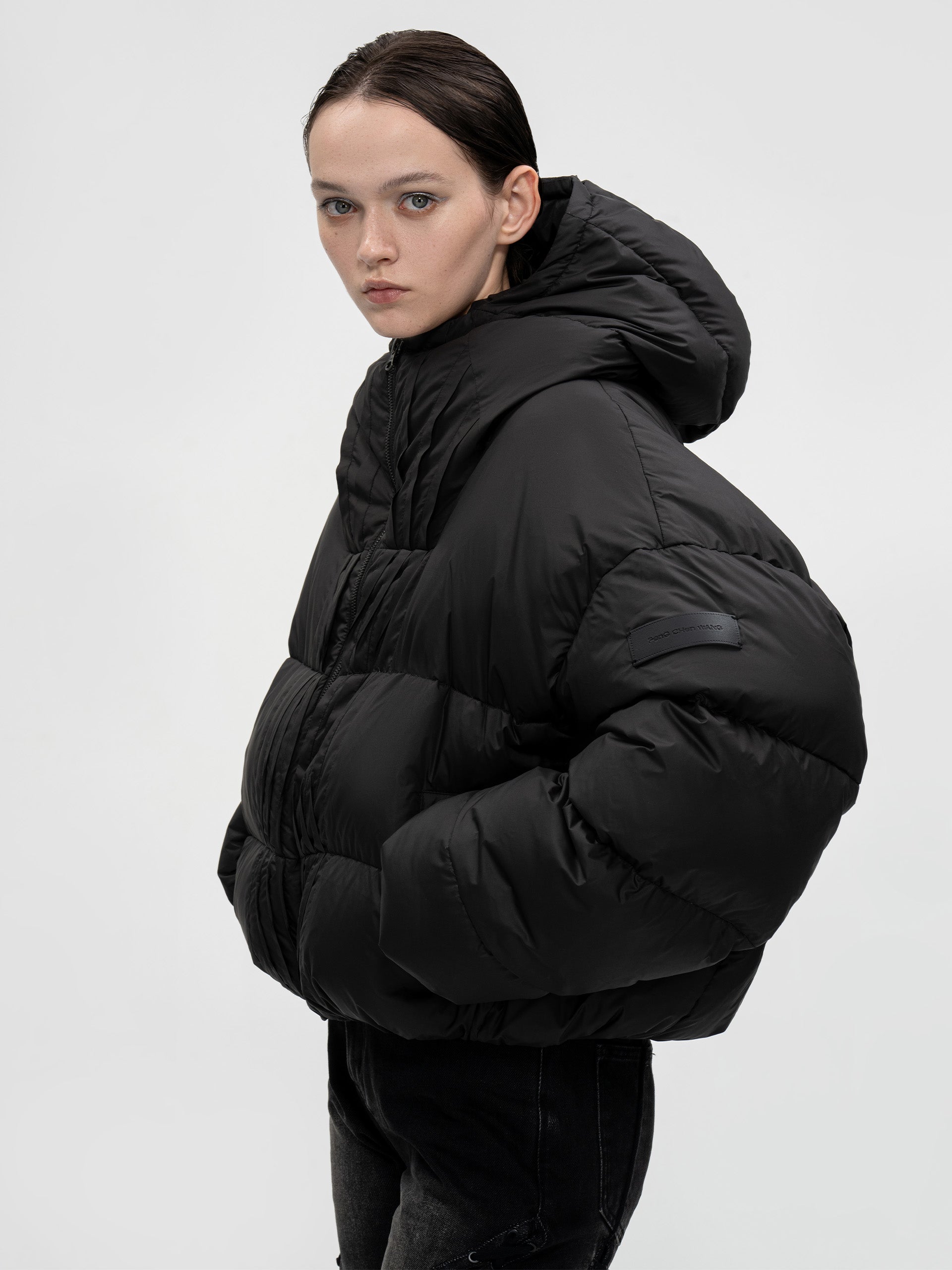 PLEATED DOWN JACKET