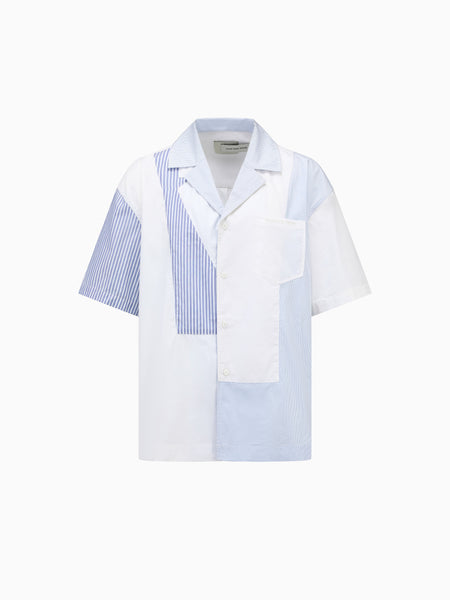 SHORT SLEEVE PANELLED SHIRT – Feng Chen Wang