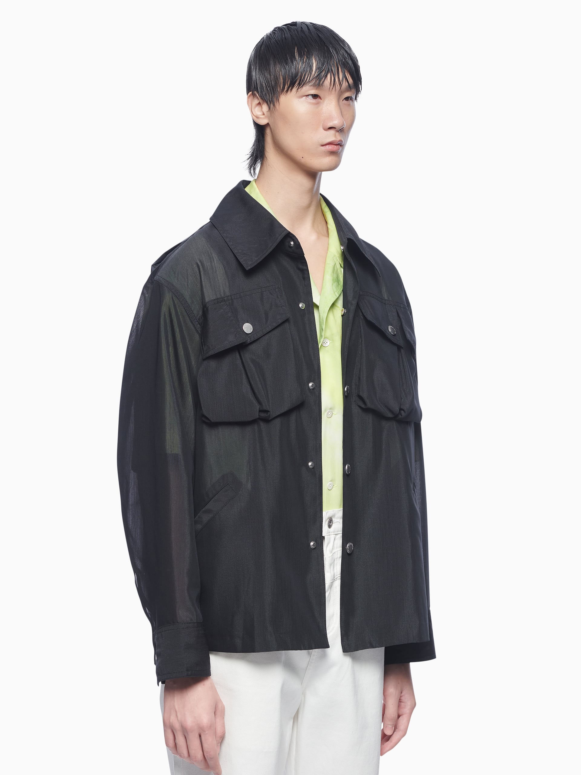 SEMI TRANSPARENT JACKET - Feng Chen Wang