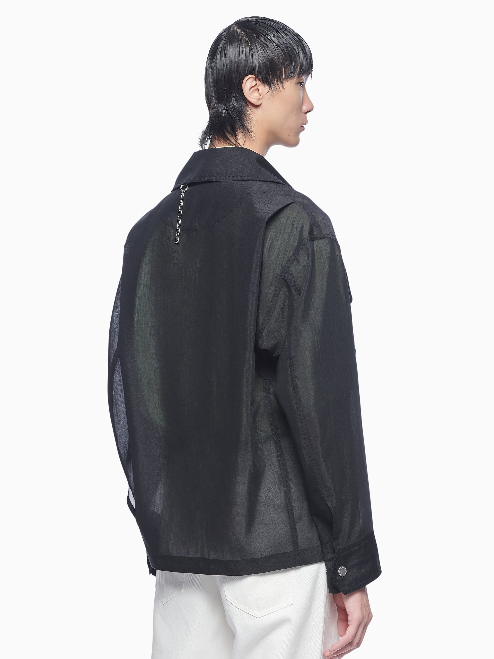 SEMI TRANSPARENT JACKET - Feng Chen Wang