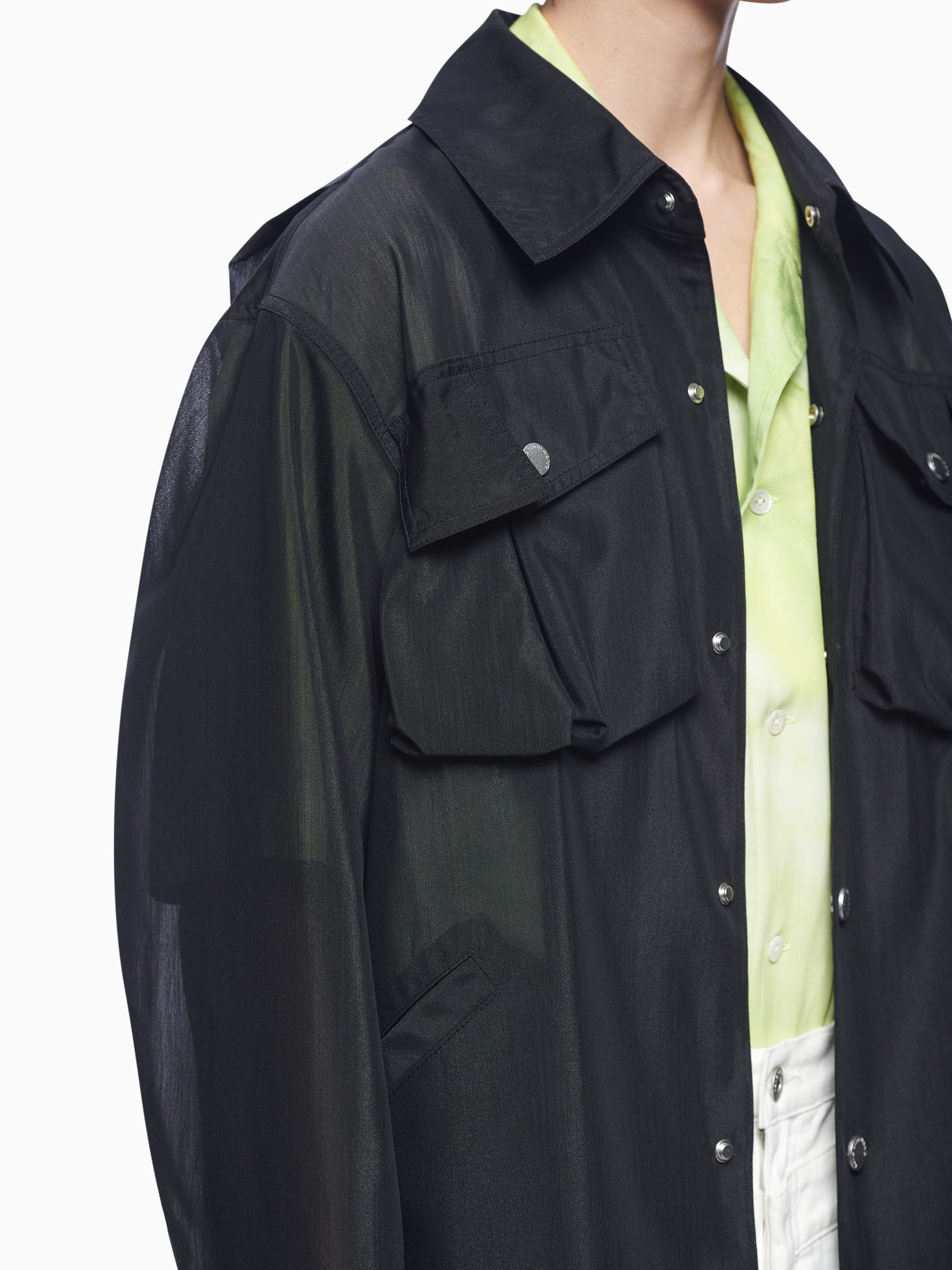 SEMI TRANSPARENT JACKET - Feng Chen Wang