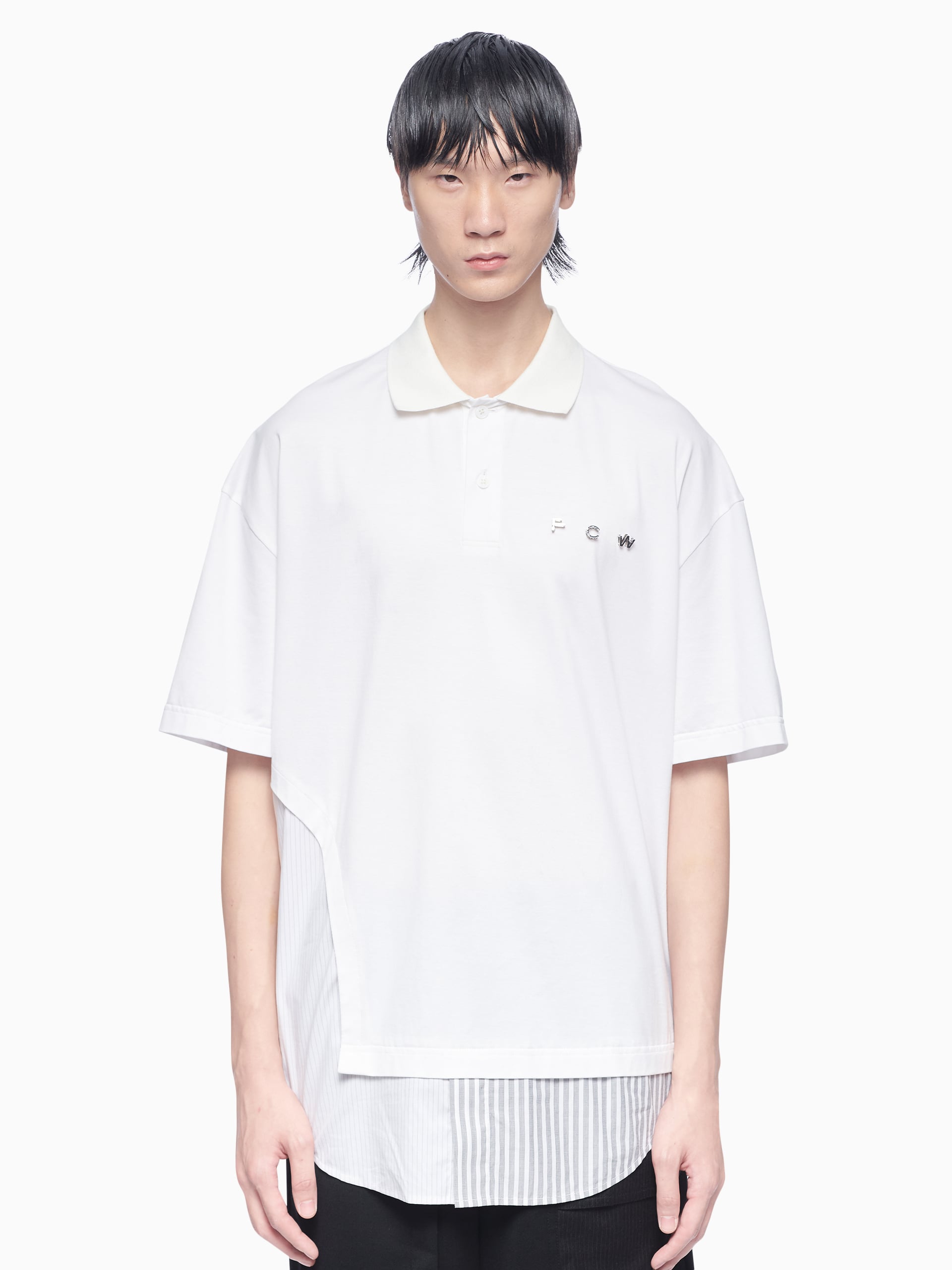 PANELLED POLO SHIRT