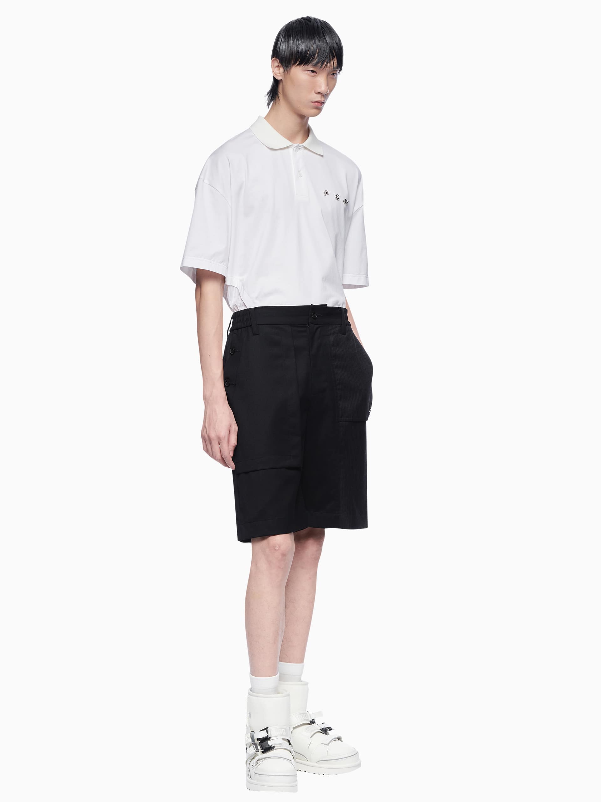 PANELLED POLO SHIRT