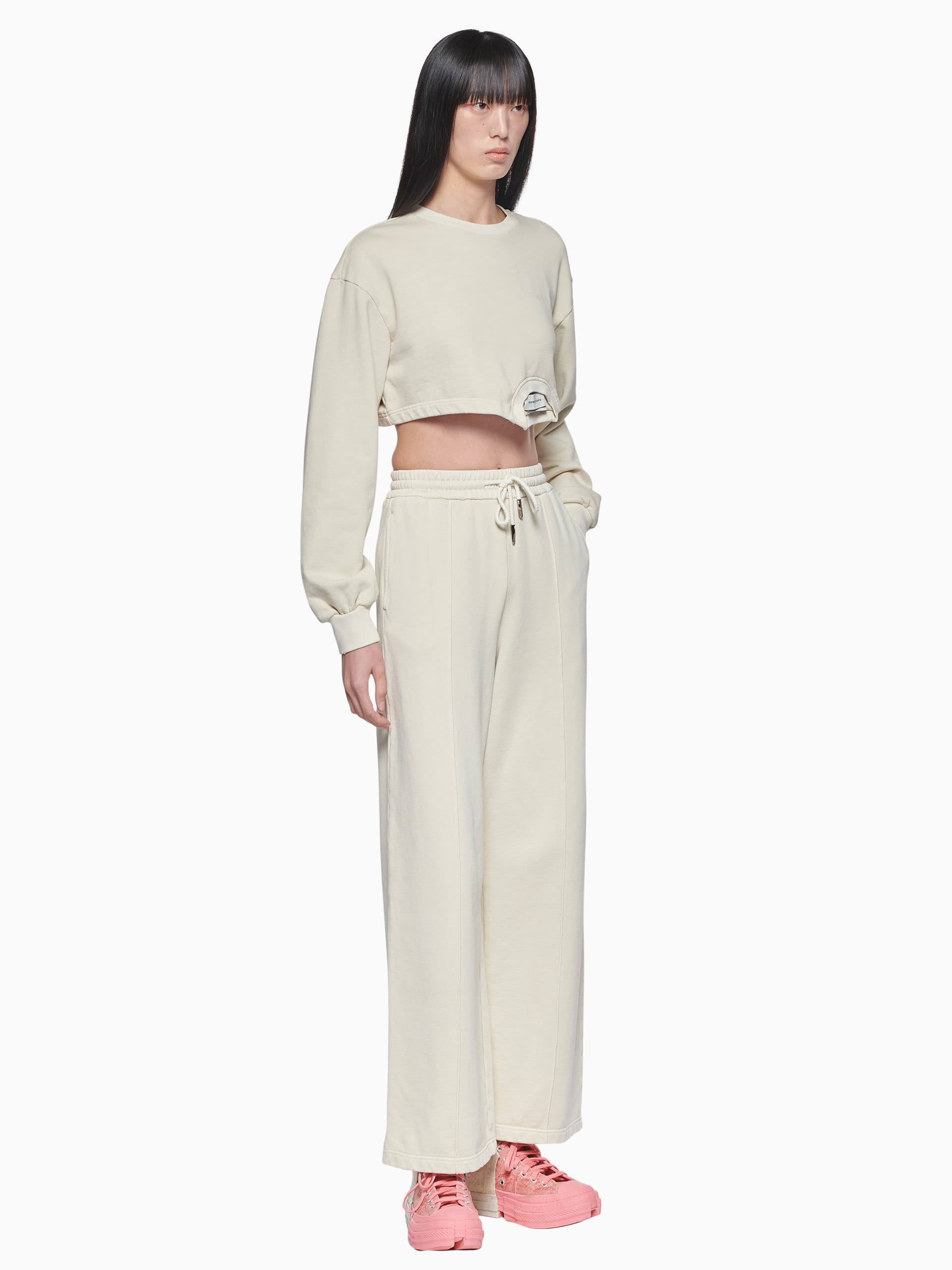 PLANT DYED CROPPED SWEATSHIRT