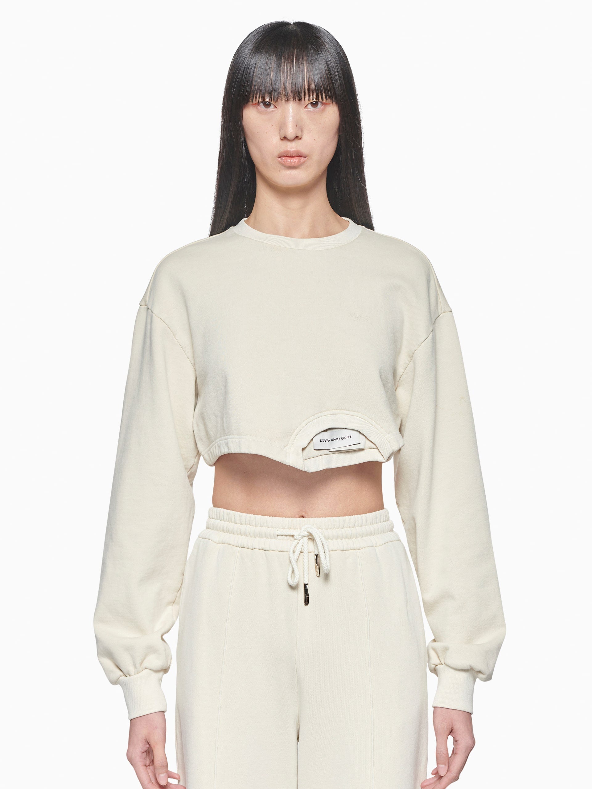 PLANT DYED CROPPED SWEATSHIRT