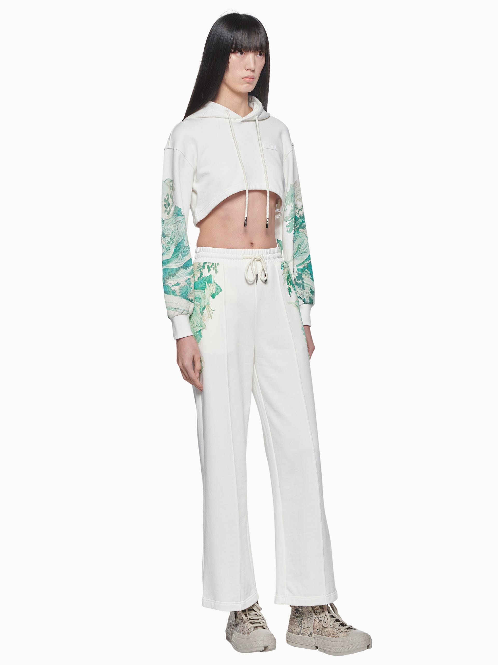 LANDSCAPE PRINT HOODIE