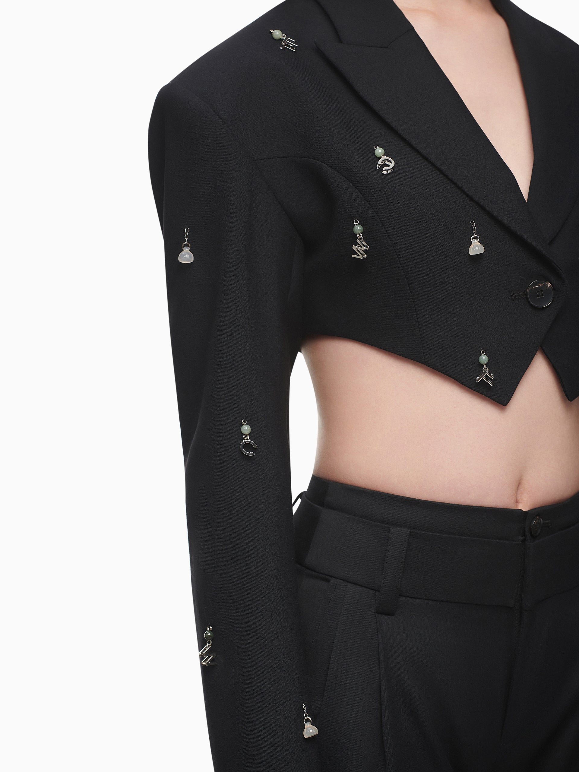 JADE STONE EMBELLISHED JACKET