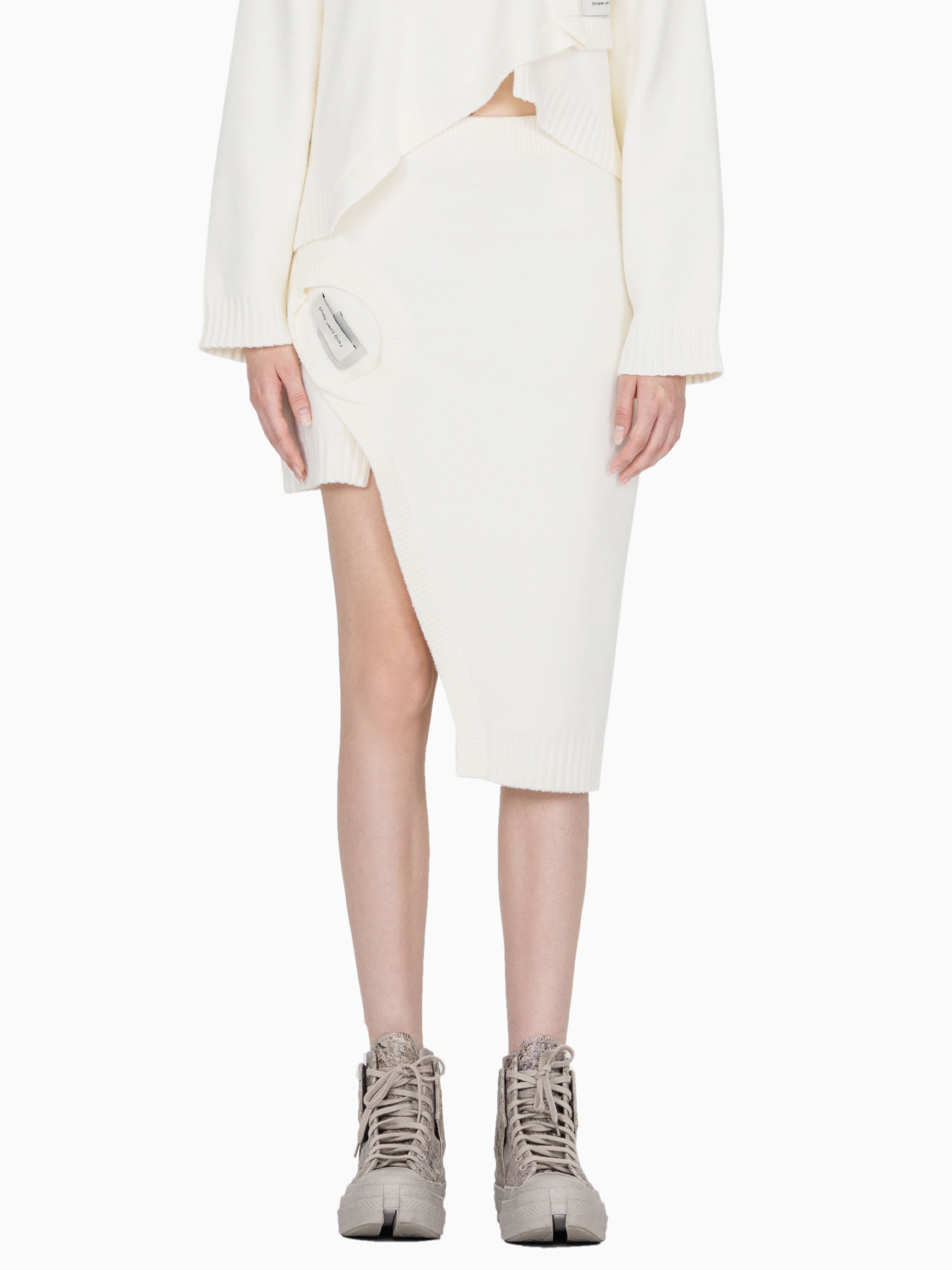 DECONSTRUCTED MINI SKIRT