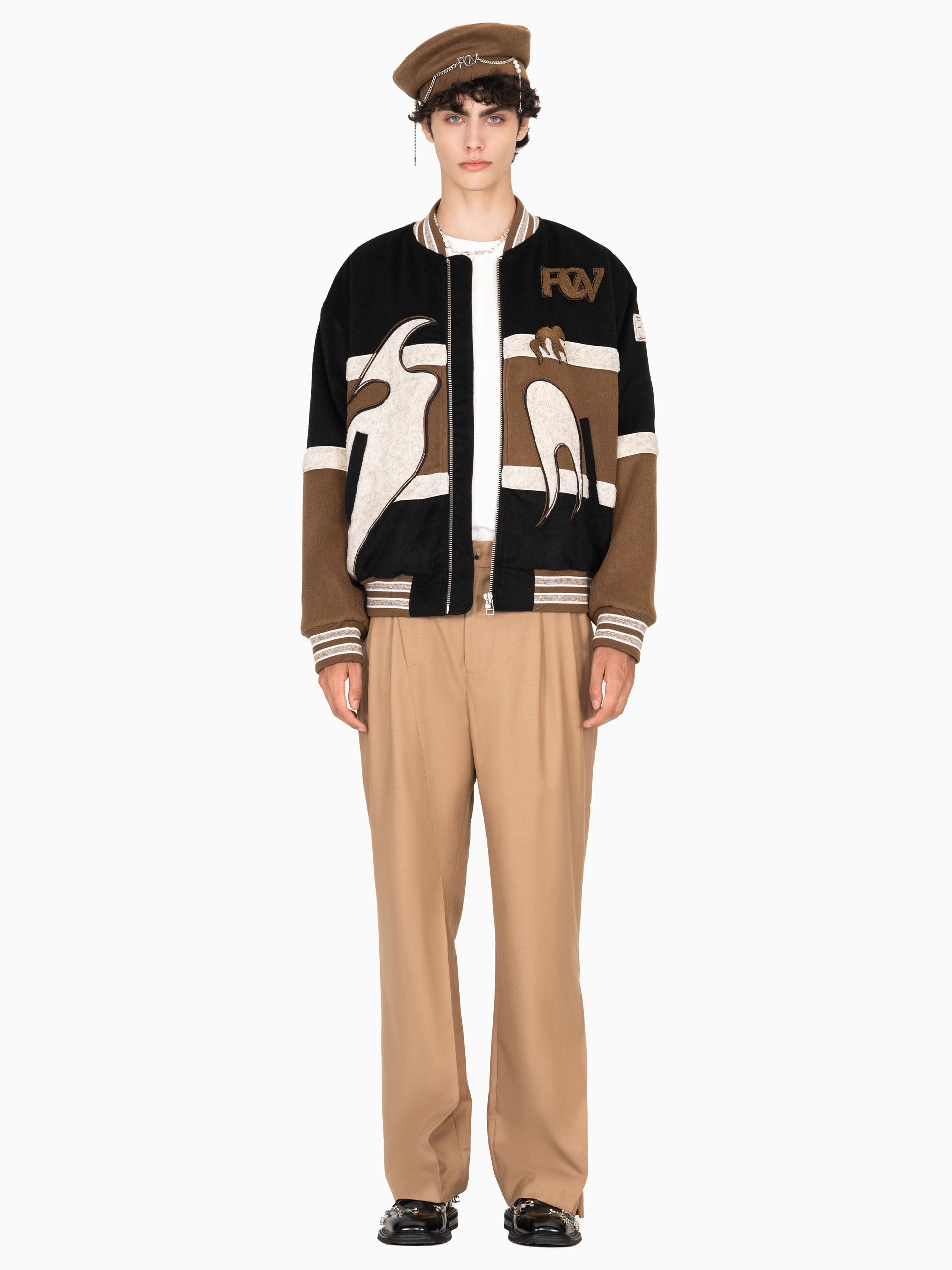 PHOENIX EMBROIDERED BOMBER JACKET