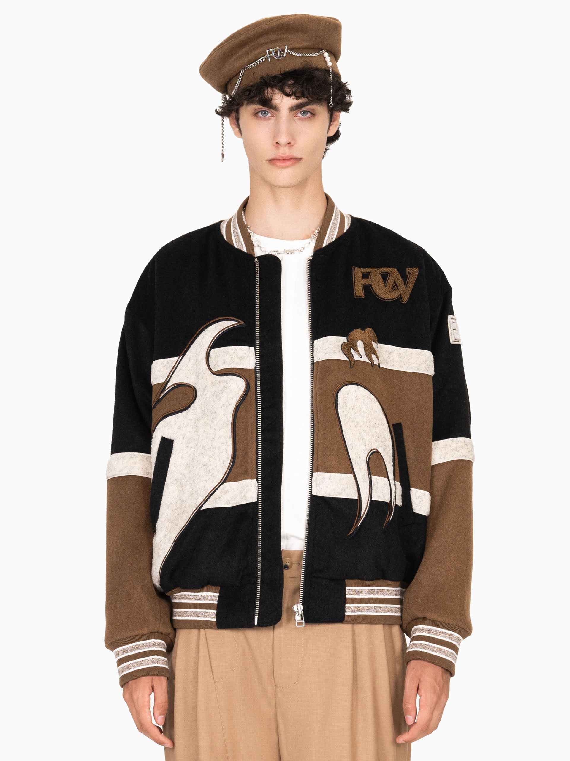 PHOENIX EMBROIDERED BOMBER JACKET