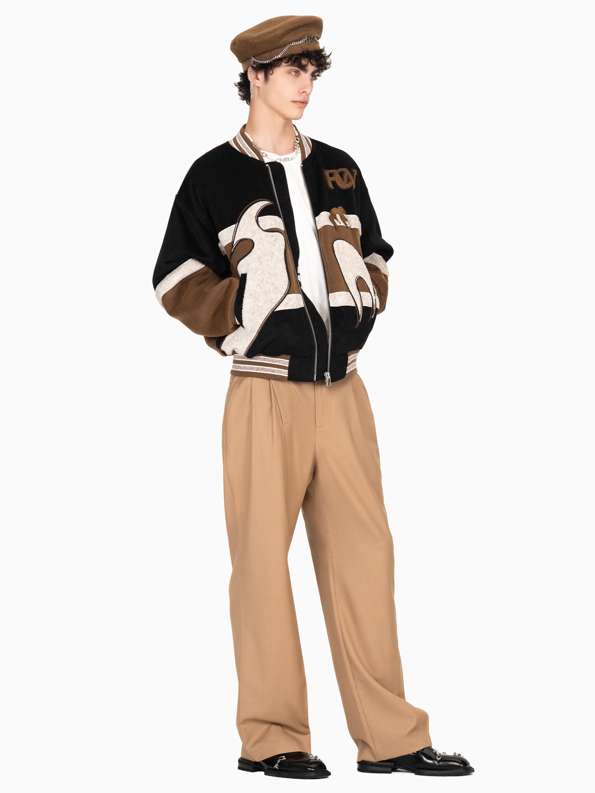 PHOENIX EMBROIDERED BOMBER JACKET