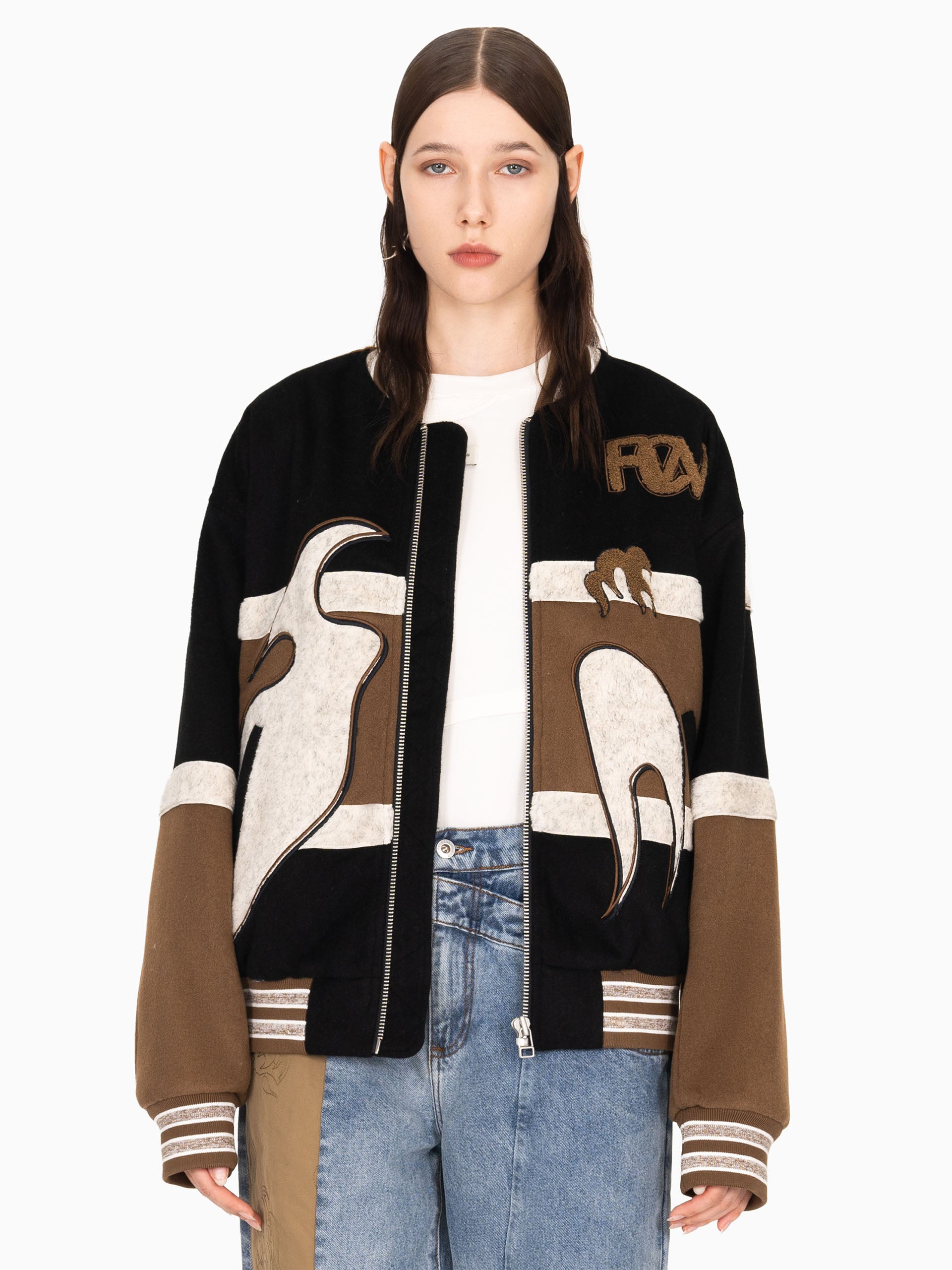 PHOENIX EMBROIDERED BOMBER JACKET