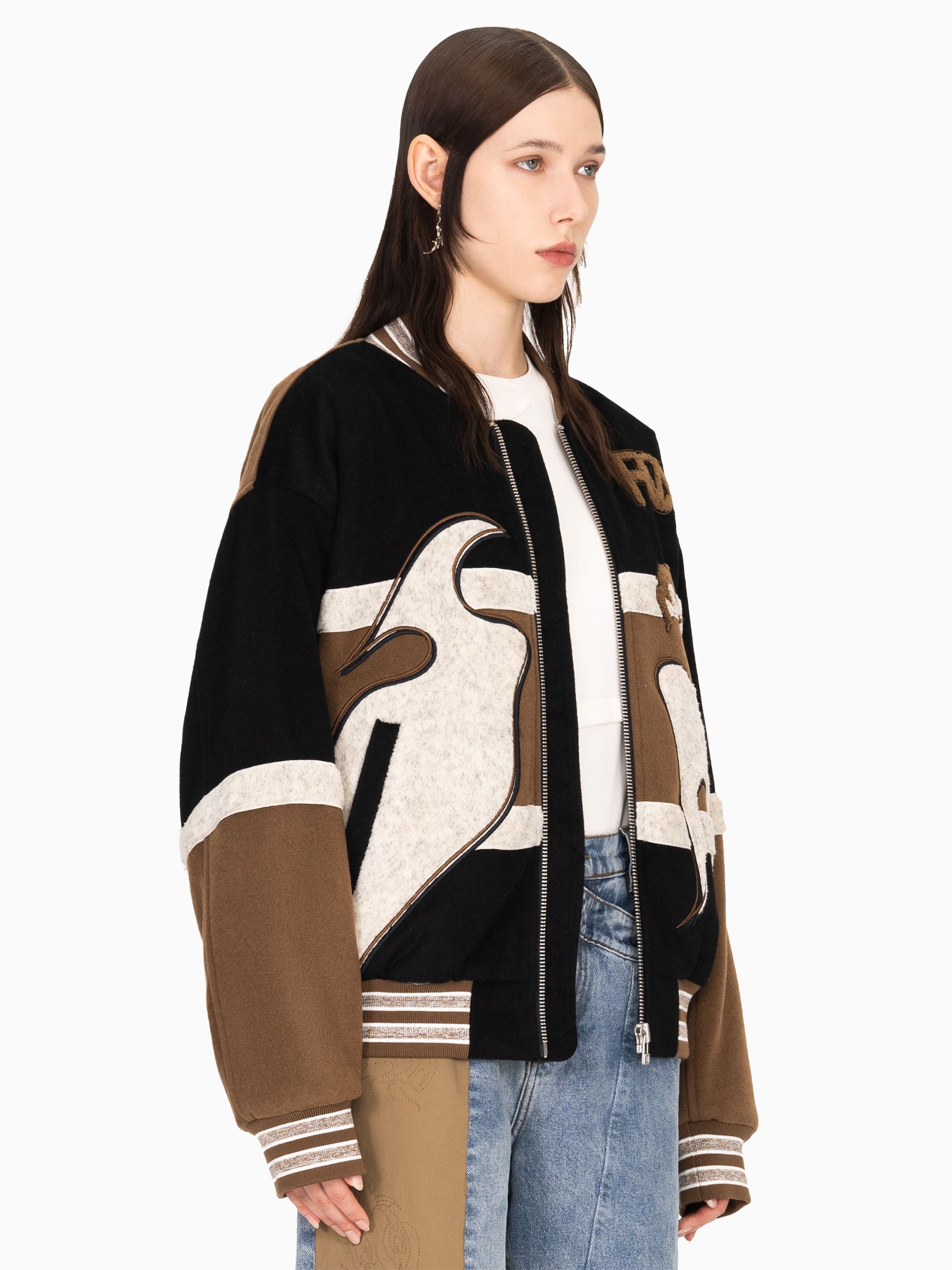 PHOENIX EMBROIDERED BOMBER JACKET