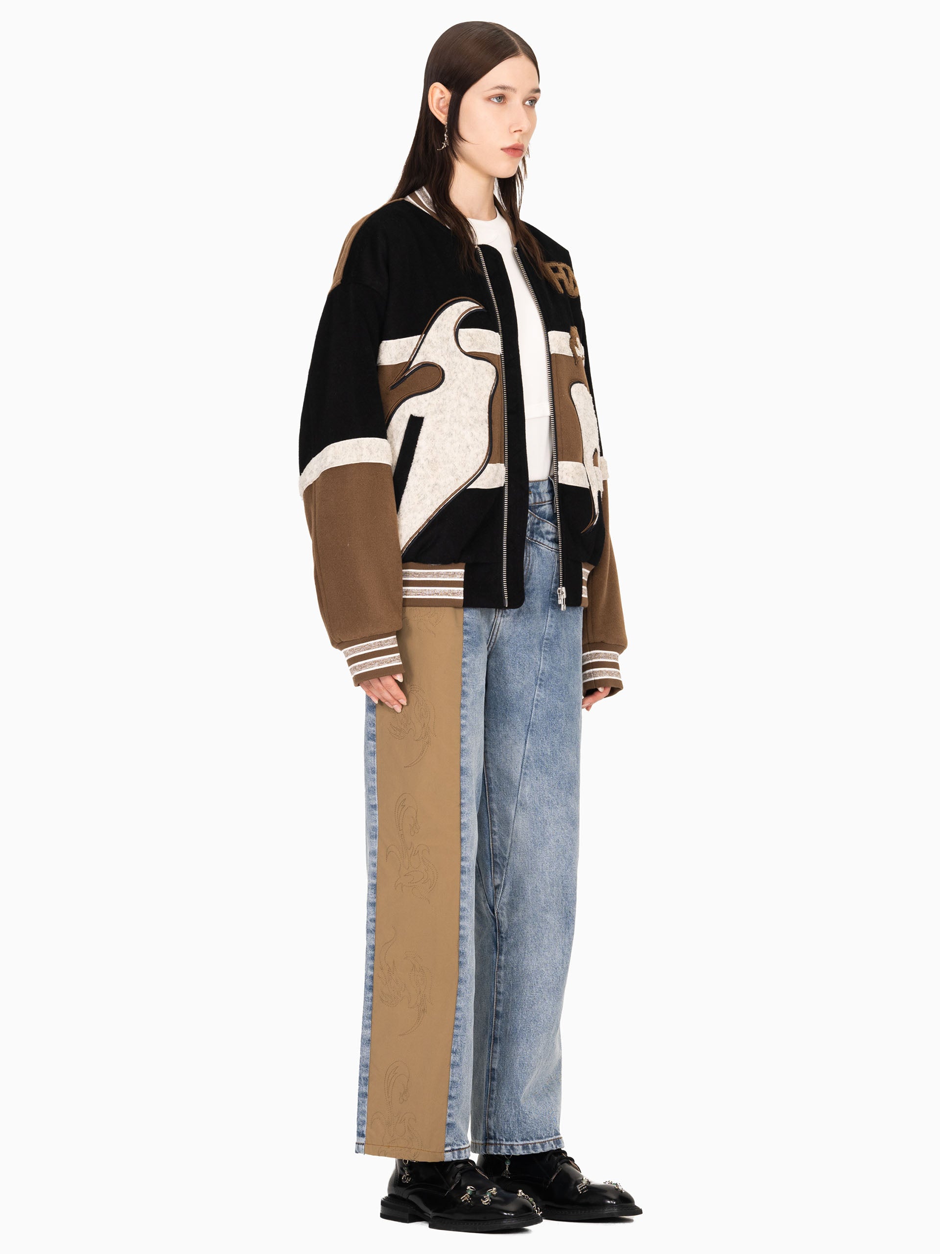 PHOENIX EMBROIDERED BOMBER JACKET