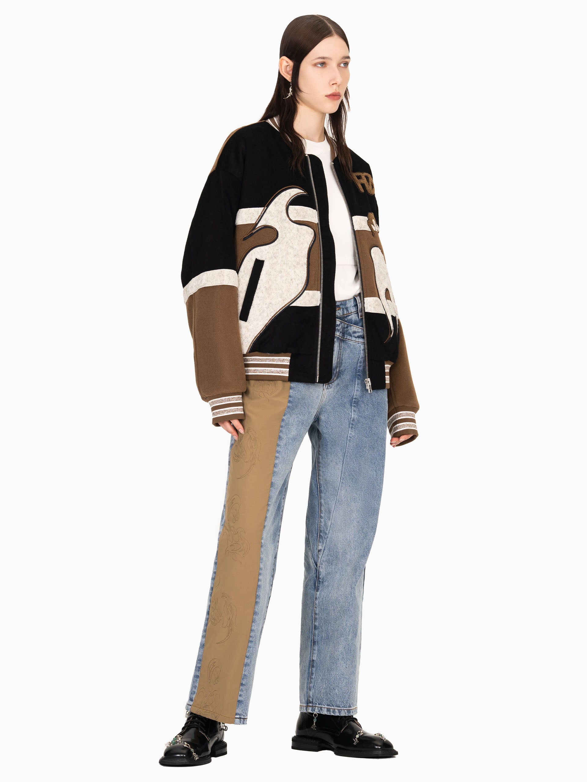 PHOENIX EMBROIDERED BOMBER JACKET