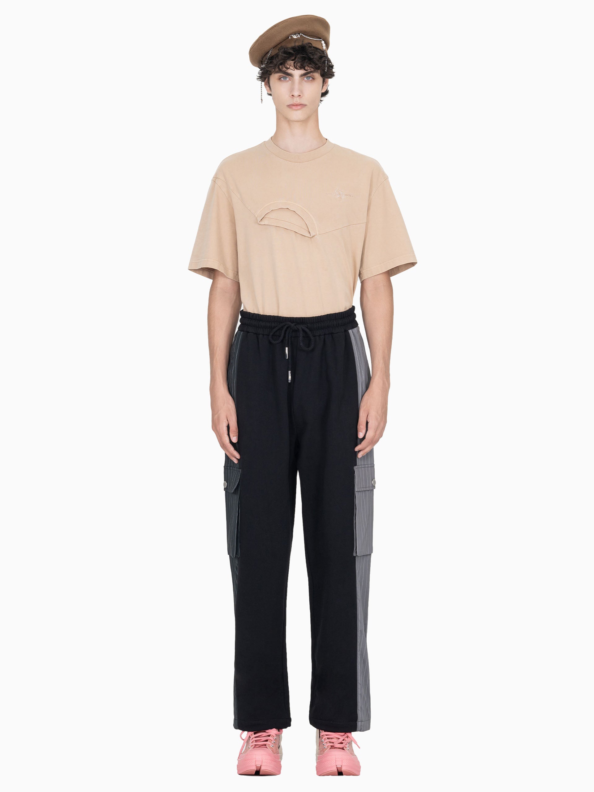 CONTRAST POCKET SWEATPANTS