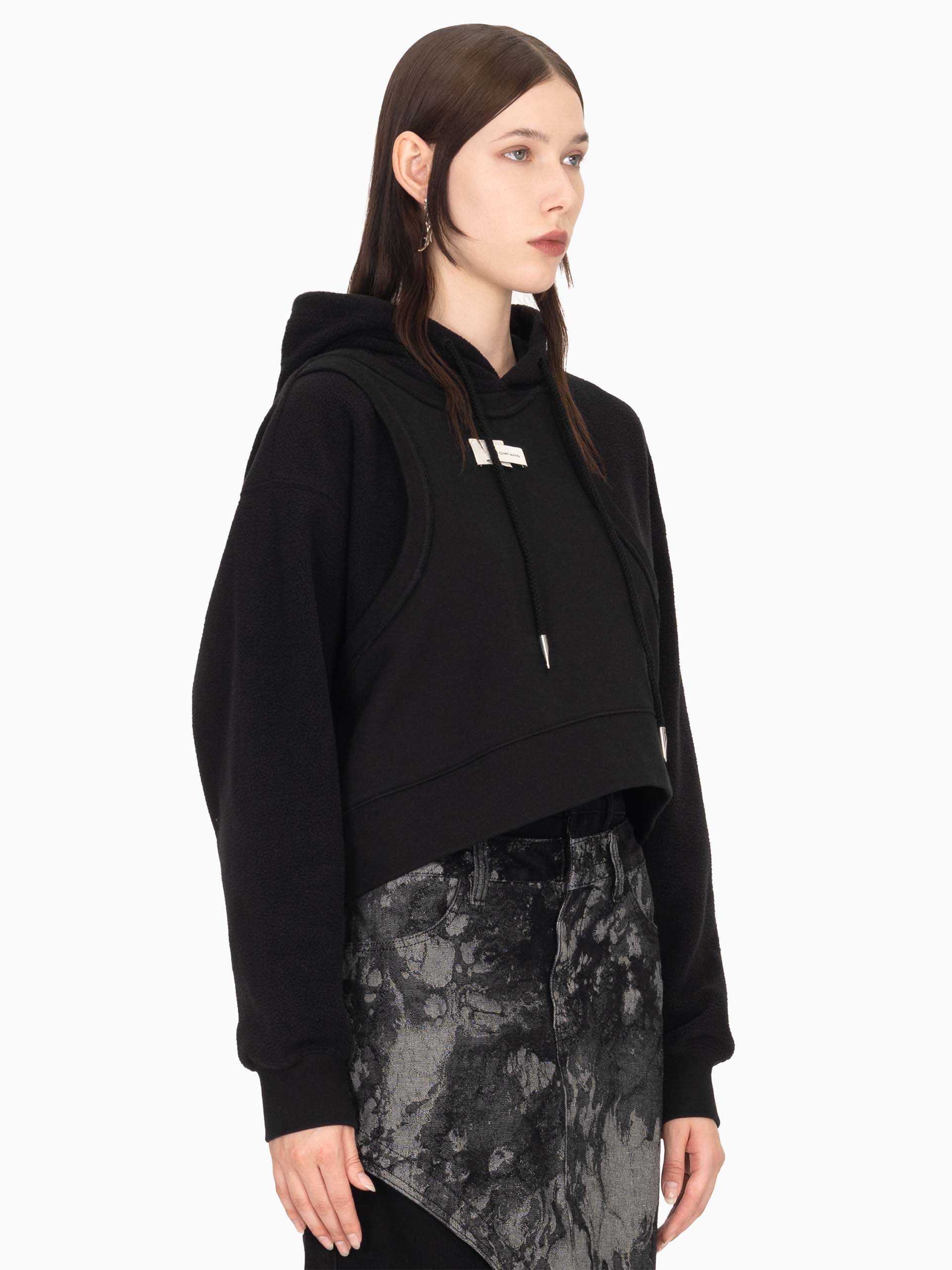 DOUBLE PANEL SHERPA HOODIE