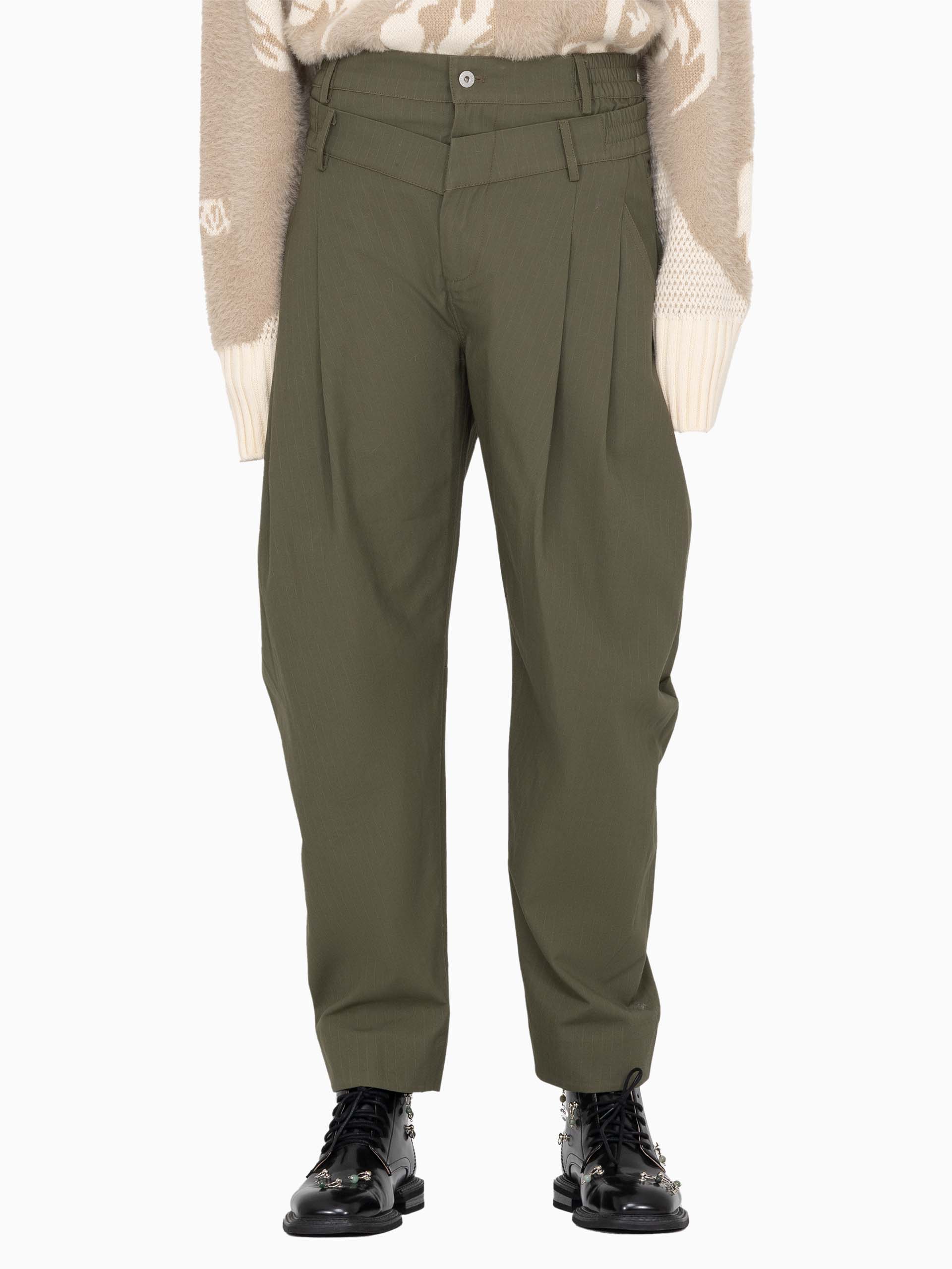 DOUBLE WAISTBAND TROUSERS